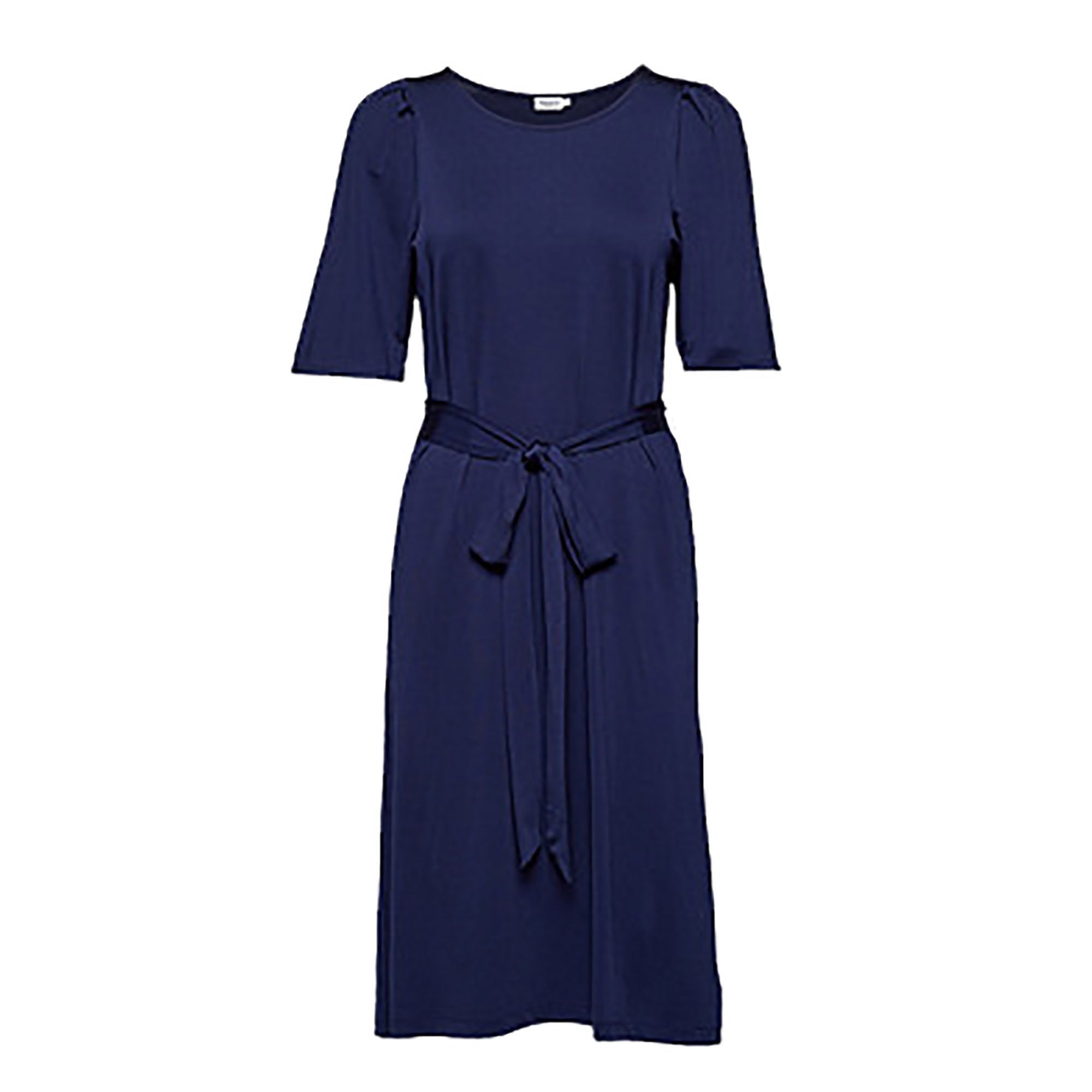 Filippa K Filippa K flared tie at waist midi dress in navy blue Size S / US 4 / IT 40 - 1 Thumbnail