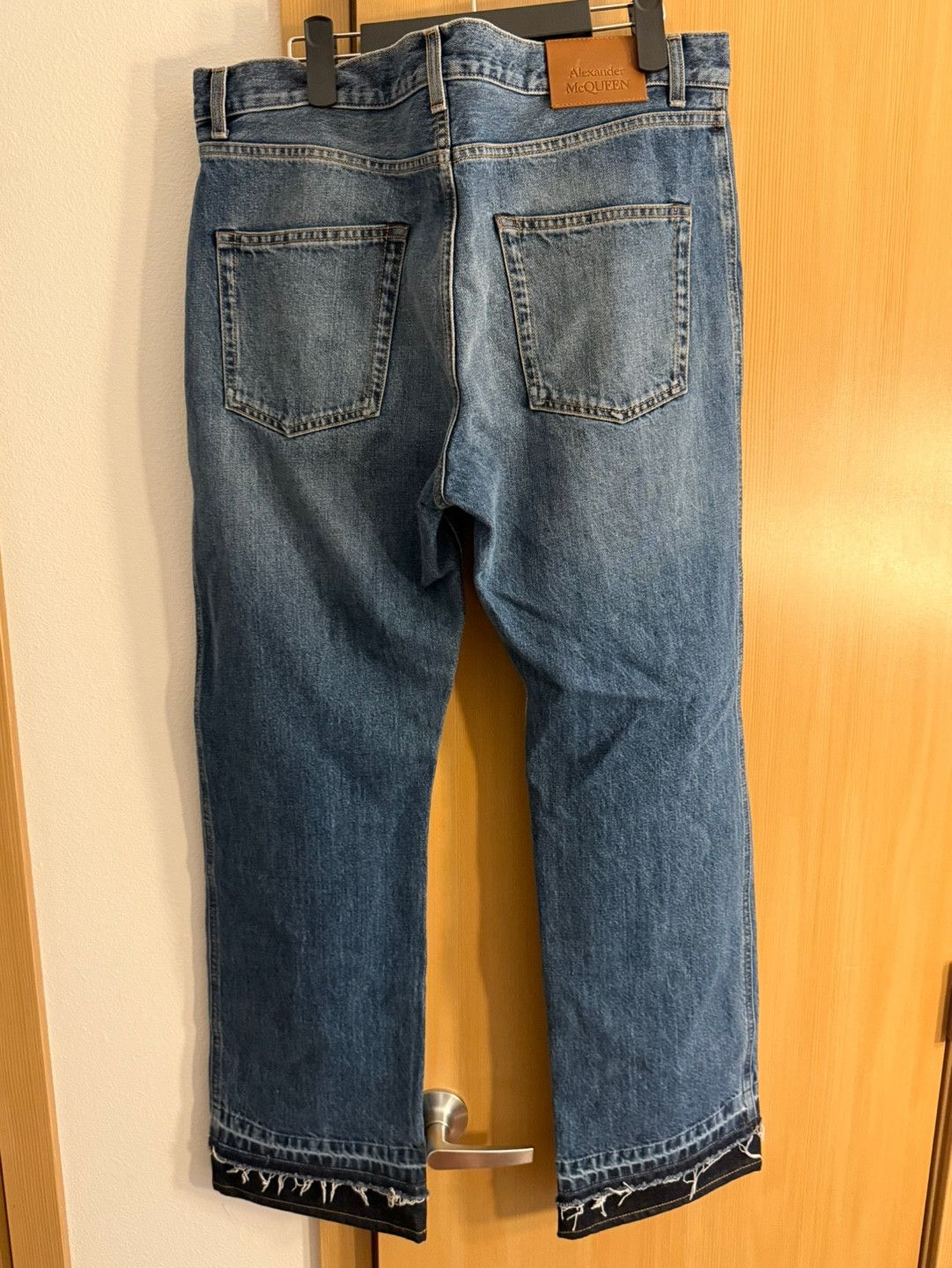 Alexander McQueen Alexander McQueen Blue Straight Leg Jeans Size US 36 / EU 52 - 4 Thumbnail