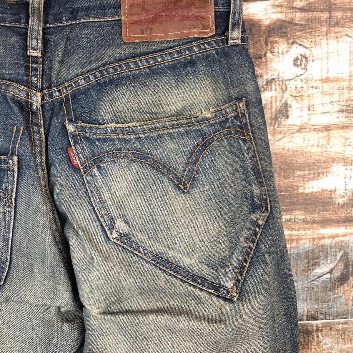 Levi's DL Levis 517 Blue Denim Pants #C192 Size US 28 / EU 44 - 17 Thumbnail