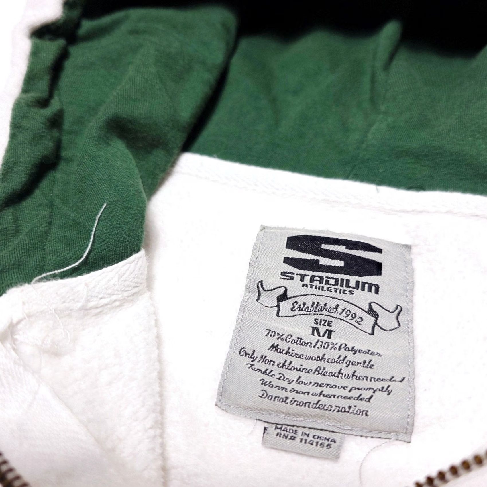 Vintage VINTAGE Michigan State Spartans Full Zip Hoodie Womens Medium Stadium Athletics Hoodie M White Size M / US 6-8 / IT 42-44 - 3 Thumbnail