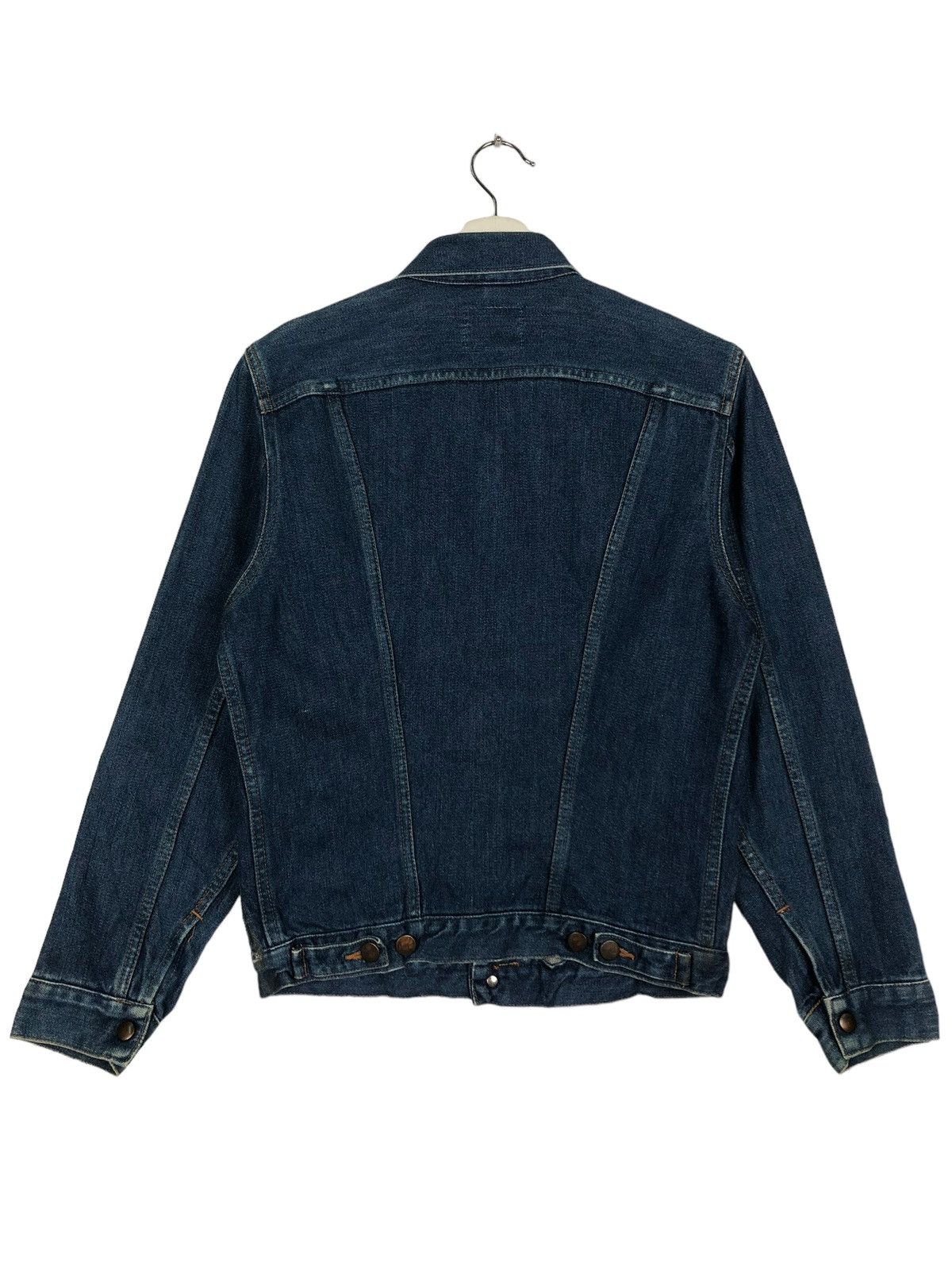 Vintage × Wrangler 🔥 VINTAGE WEANGLER 14OZ BROKEN DENIM TRUCKER WESTERN JACKET Size US S / EU 44-46 / 1 - 3 Thumbnail