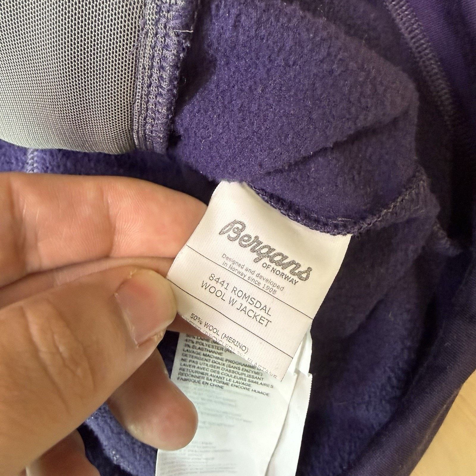 Bergans Bergans Norway Wool Jacket Women's Medium Purple Full Zip Size M / US 6-8 / IT 42-44 - 8 Thumbnail