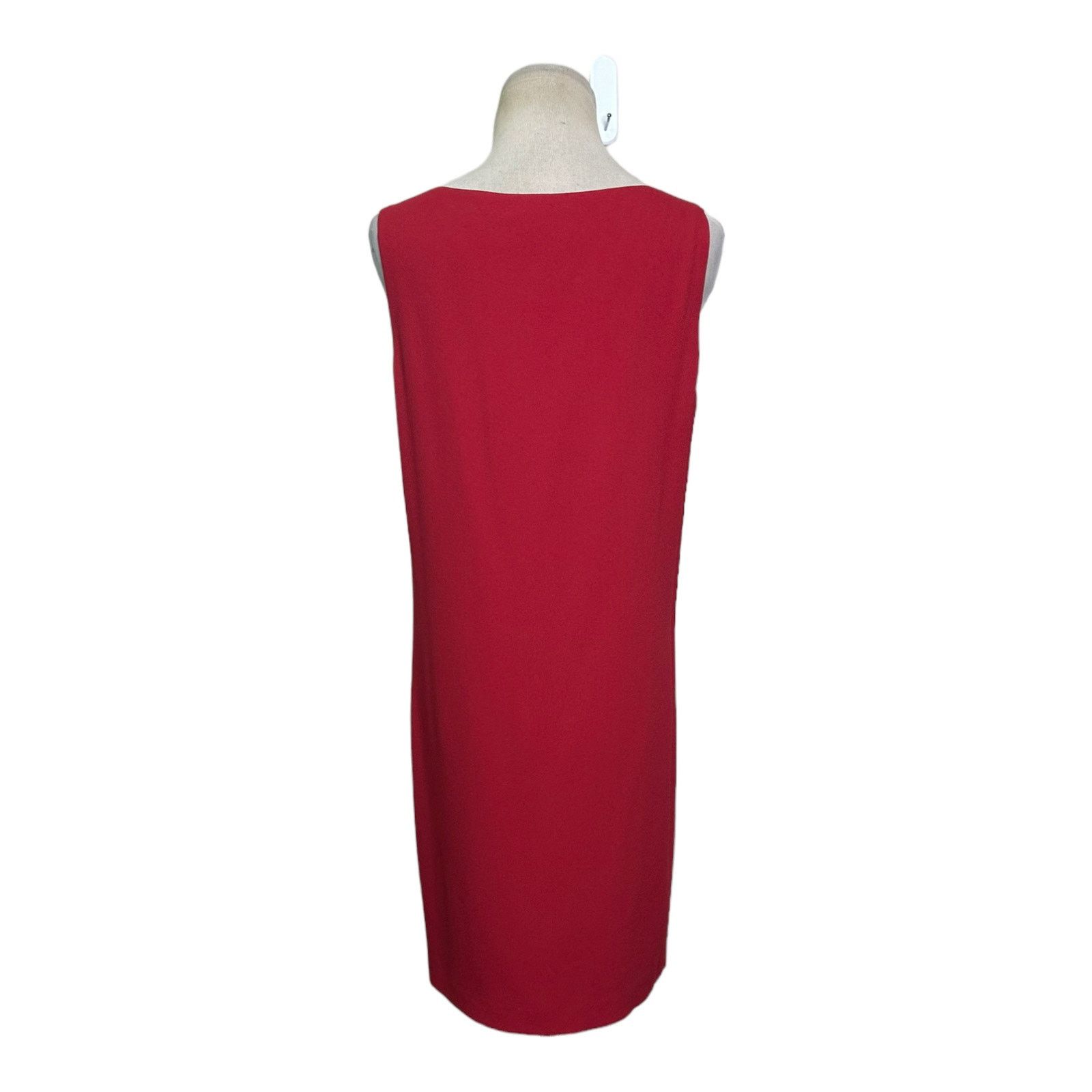 Theory Theory V-neck Shift Cranberry Rosina Mini Dress size 4 Size S / US 4 / IT 40 - 2 Thumbnail