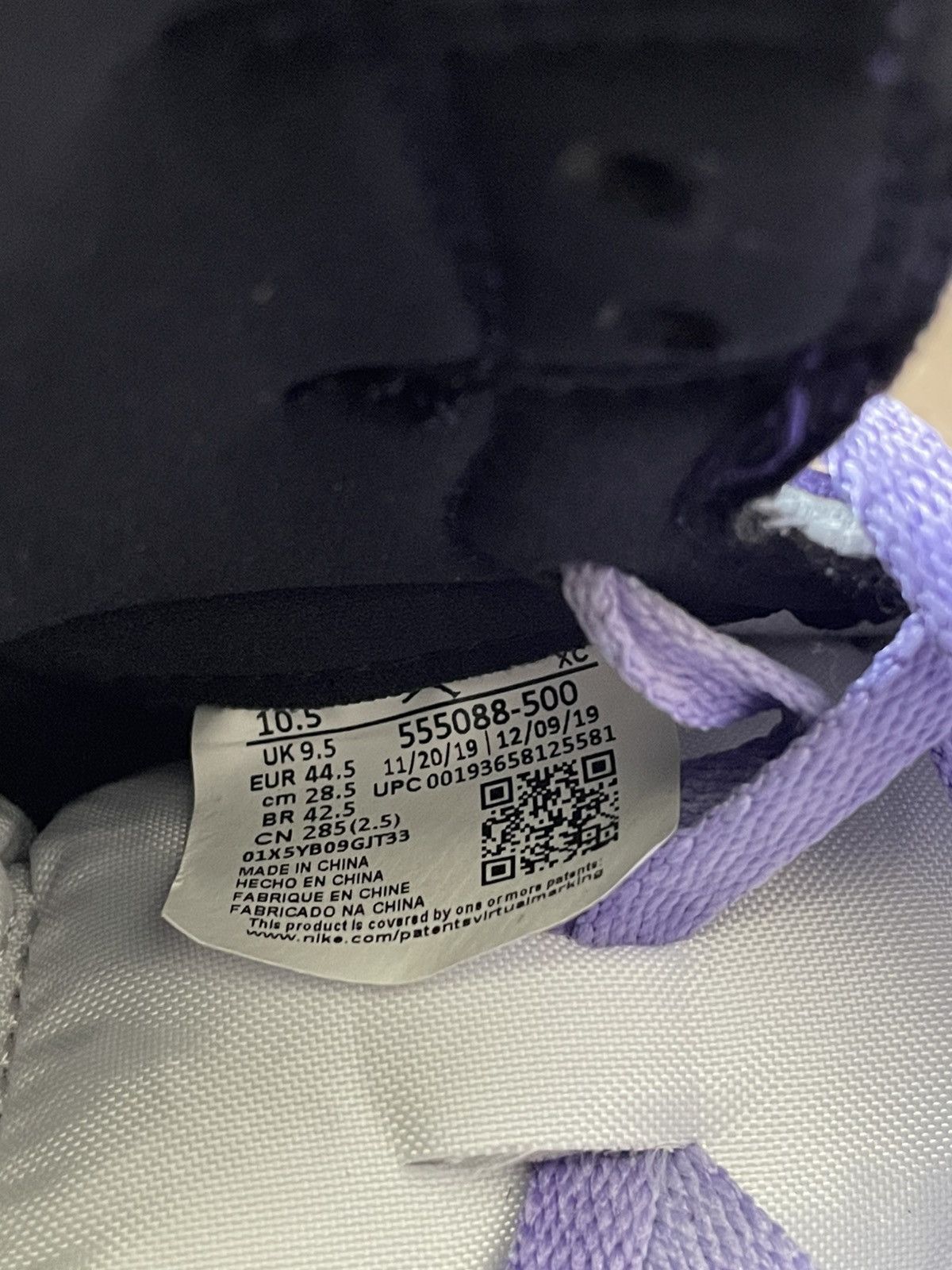 Jordan Brand AIR JORDAN 1 RETRO HIGH OG/ COURT PURPLE Size US 10.5 / EU 43-44 - 6 Thumbnail