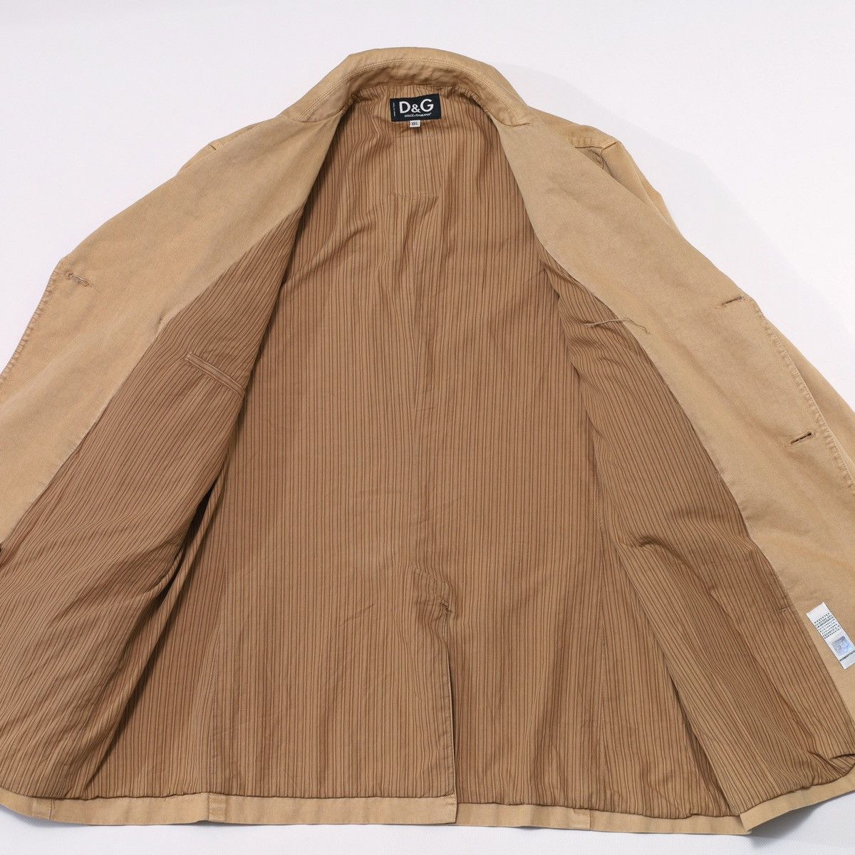 Dolce & Gabbana Dolce Gabbana Denim Double Breasted Coat Jacket Safari Size US XXL / EU 58 / 5 - 15 Thumbnail