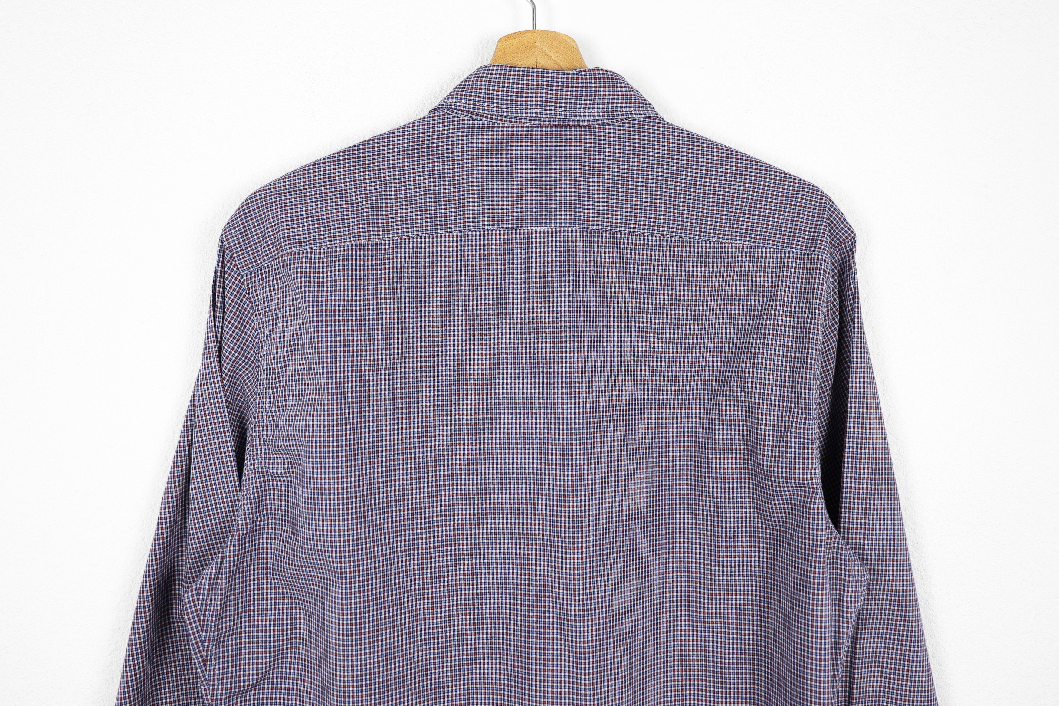 Prada Prada Red Rubber Logo Multicolor Check Shirt Size US M / EU 48-50 / 2 - 9 Thumbnail