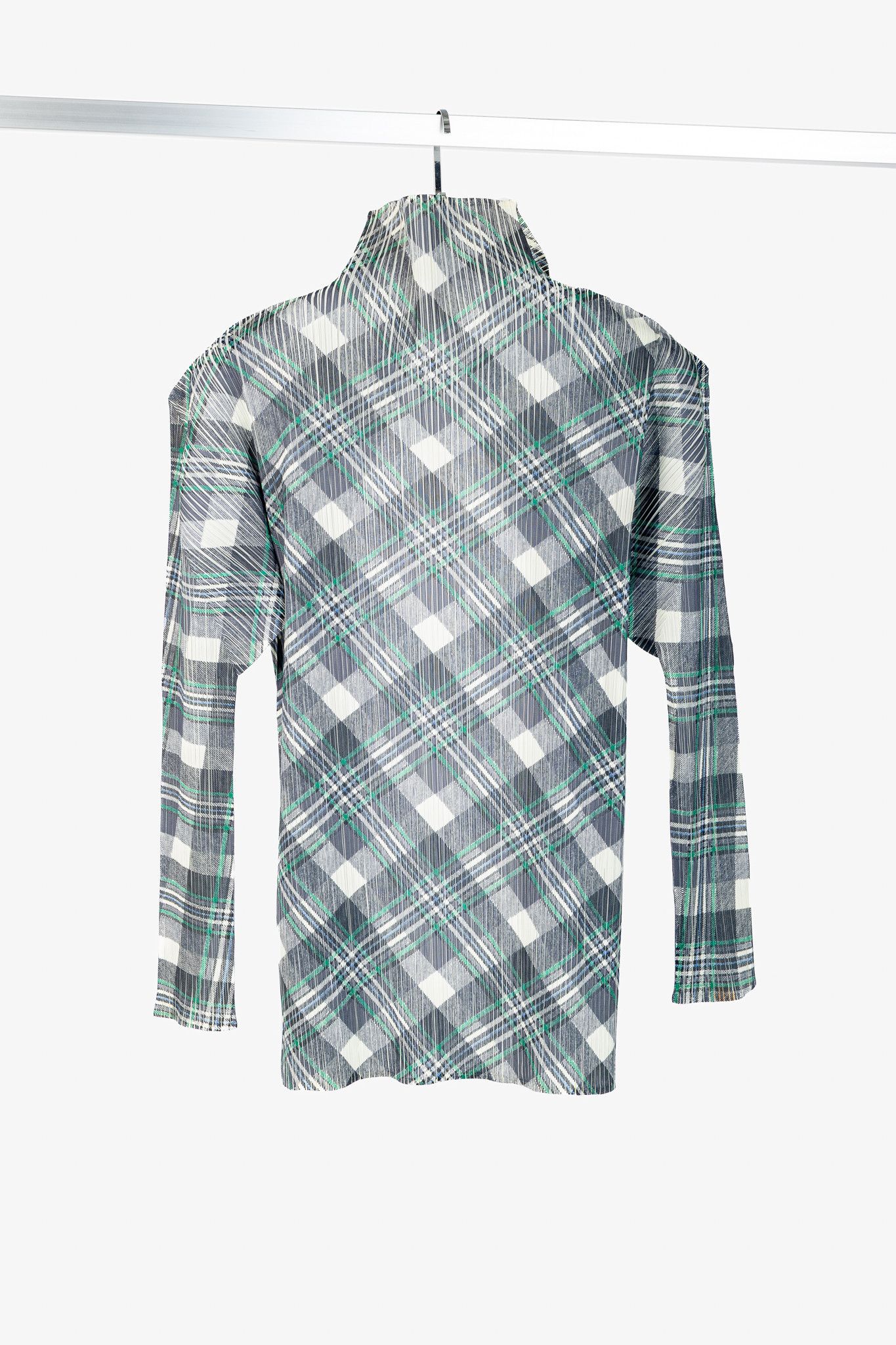 Pleats Please Issey Miyake Pleats Please Issey Miyake Plaid Open-Front Cardigan Size M / US 6-8 / IT 42-44 - 2 Thumbnail