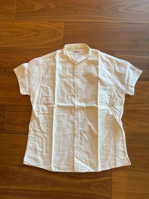 Kapital Kapital Milky white cotton short-sleeved shirt | Grailed