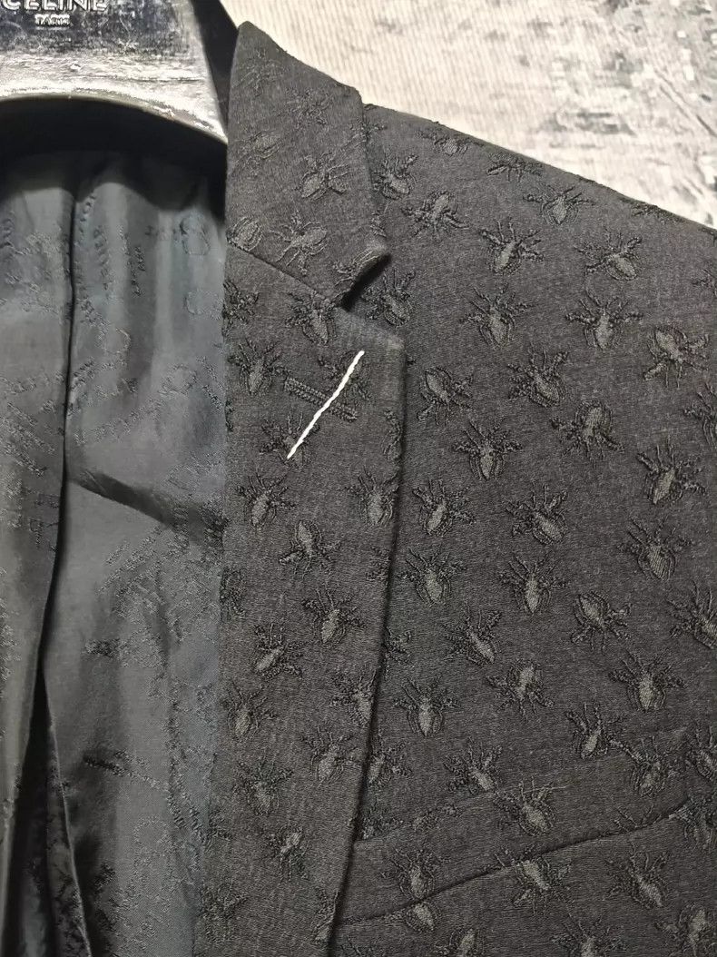 Dior Dior Bee embossed suit 2504-Nextarrow Size 46R - 3 Thumbnail