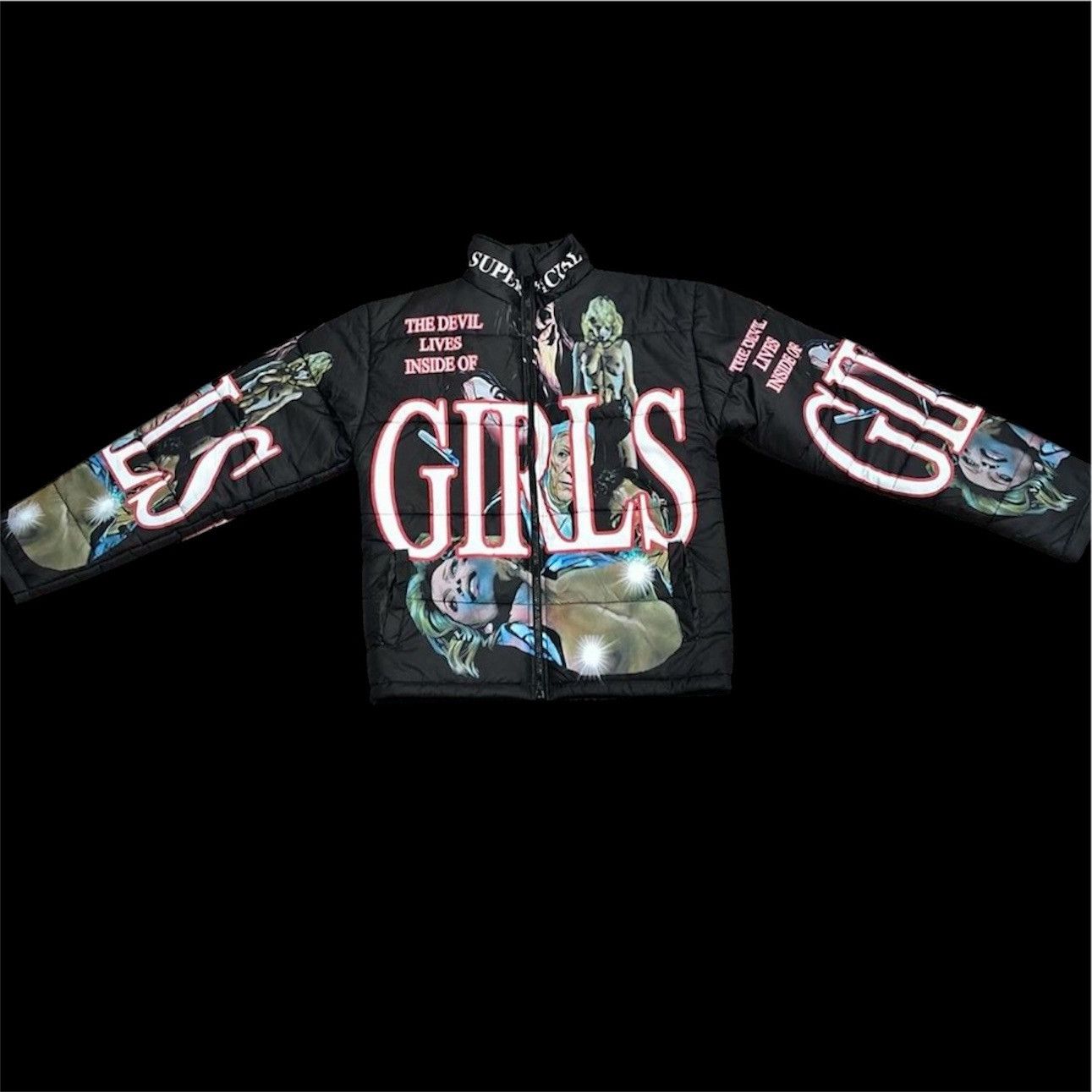 Other superficial LA “the devil lives inside of girls” puffer(2020 Size US L / EU 52-54 / 3 - 2 Thumbnail