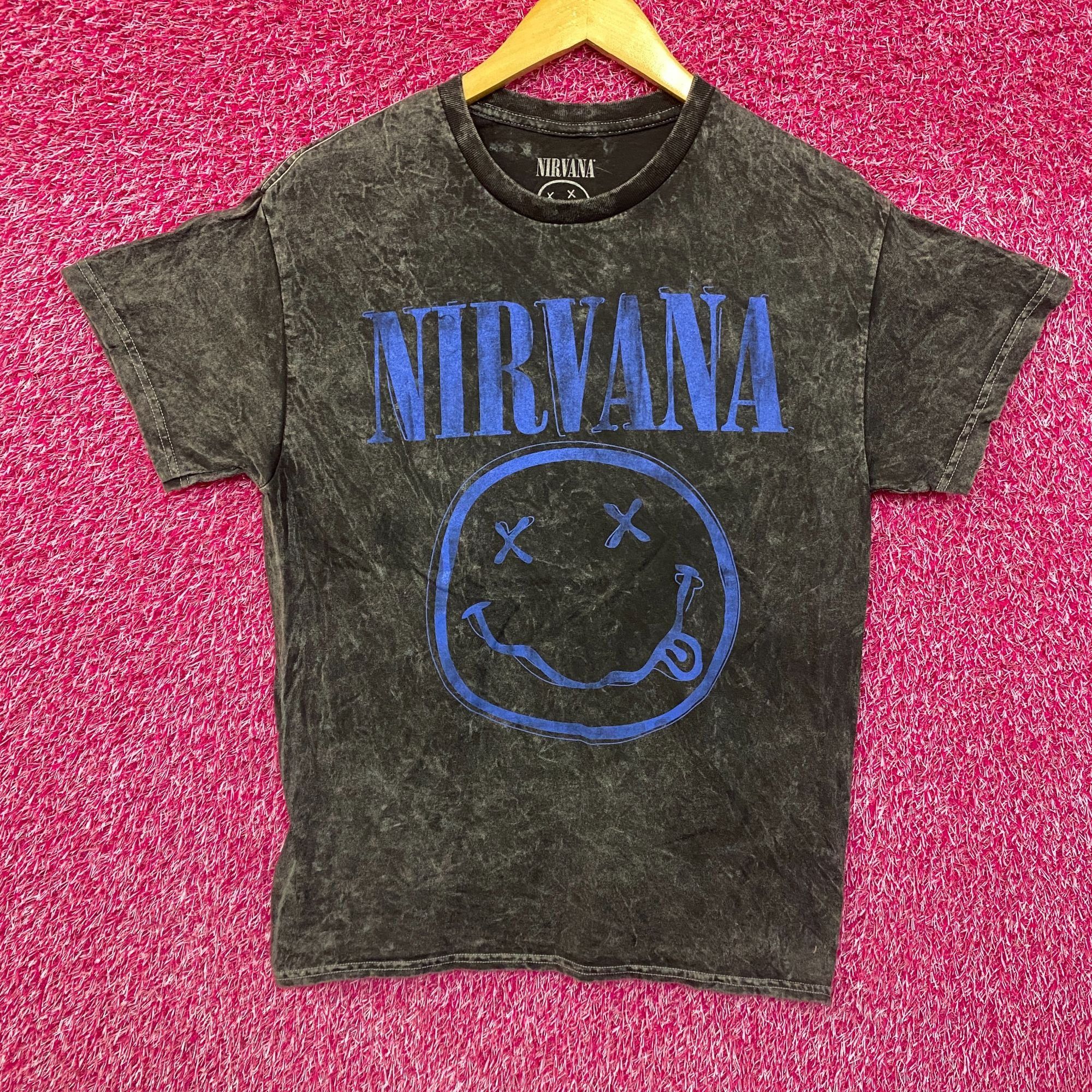 Nirvana Nirvana Smiley Logo Gray T-Shirt Medium Size US M / EU 48-50 / 2 - 1 Thumbnail