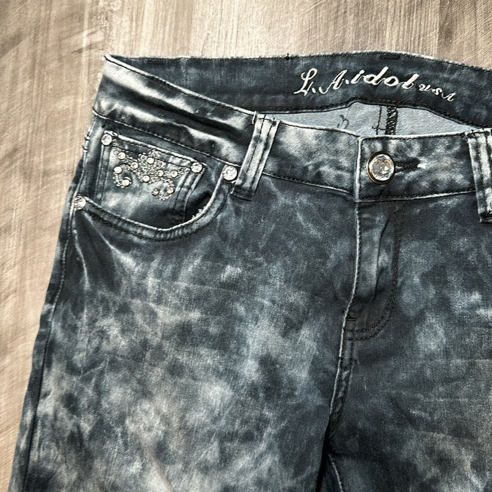 Other L.A. Idol Skinny Jeweled Jeans - 11 Size 31" - 5 Thumbnail