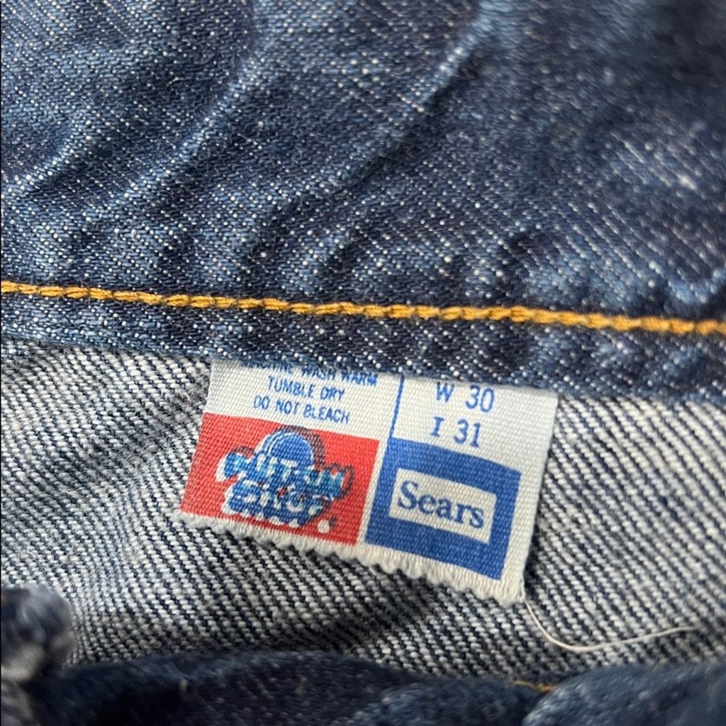 Sears Vintage 70’s Sears Dark Blue Bootcut Women’s Jeans Size 30" / US 8 / IT 44 - 2 Thumbnail