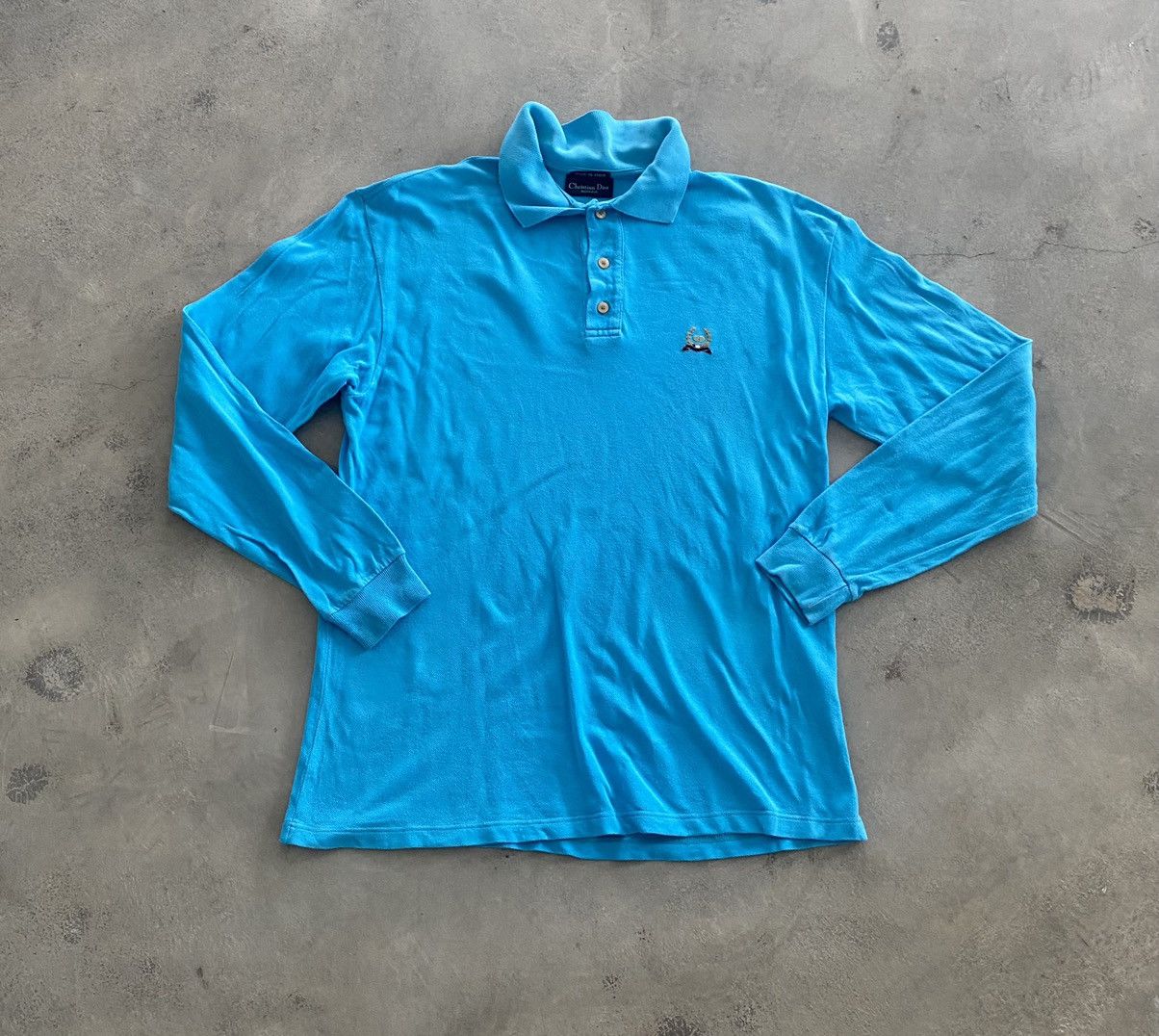 Christian Dior Monsieur × Vintage VINTAGE CHRISTIAN DIOR LONGSLEEVE POLO Size US L / EU 52-54 / 3 - 1 Thumbnail