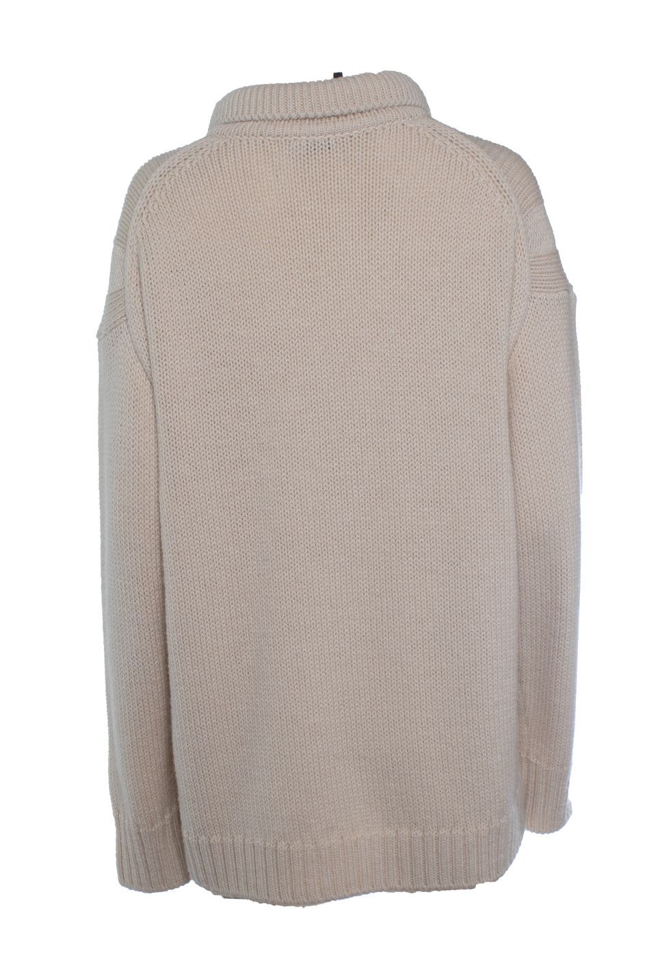 CLOSED Closed, oversized knitted polo sweater in beige Size XL / US 12-14 / IT 48-50 - 3 Thumbnail