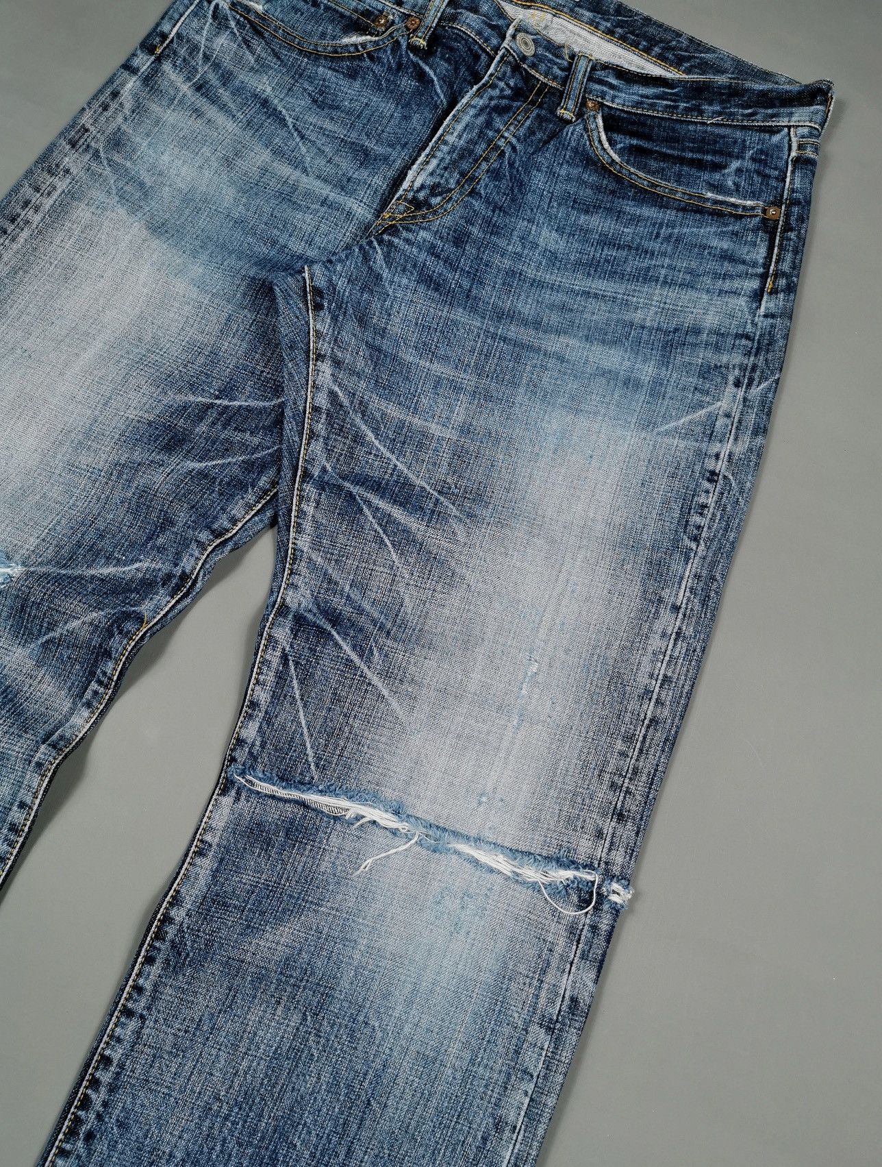Eternal Eternal Japan Distressed Ankle Denim Jeans Size US 34 / EU 50 - 4 Thumbnail