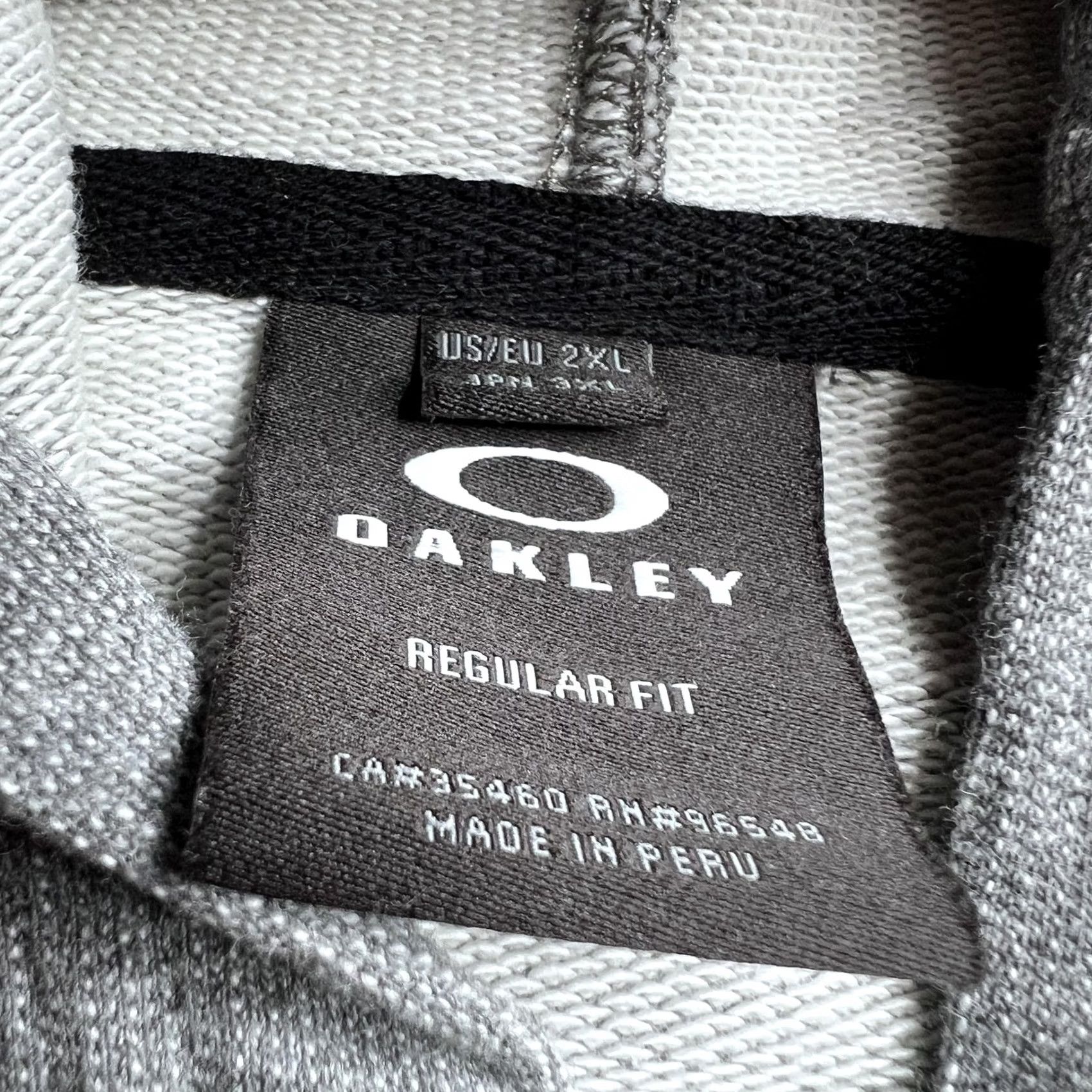 Oakley Oakley Hoodie Mens 2XL Gray Fleece Full Zip Logo Sleeve Hooded Sweatshirt Casual Size US XXL / EU 58 / 5 - 5 Thumbnail