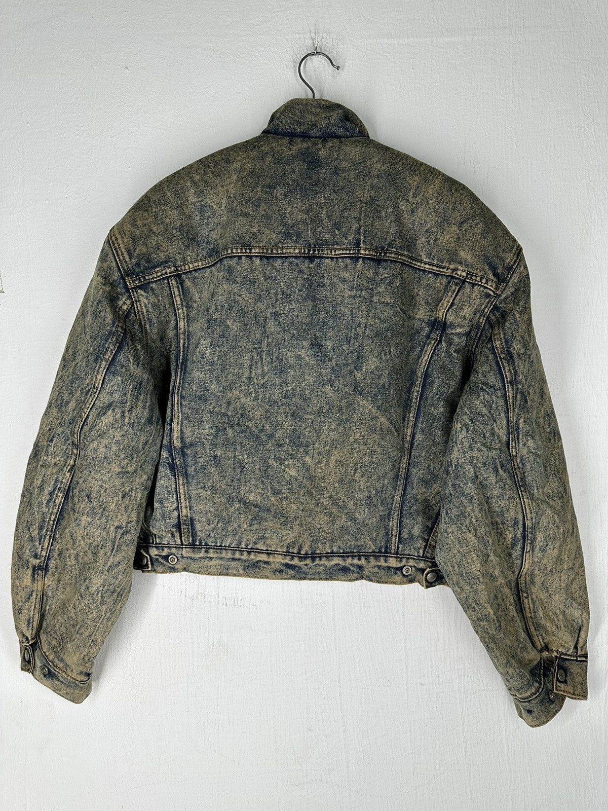 Wrangler Vintage Wrangler Euro Blue System Distred Denim Jacket Size US L / EU 52-54 / 3 - 10 Thumbnail