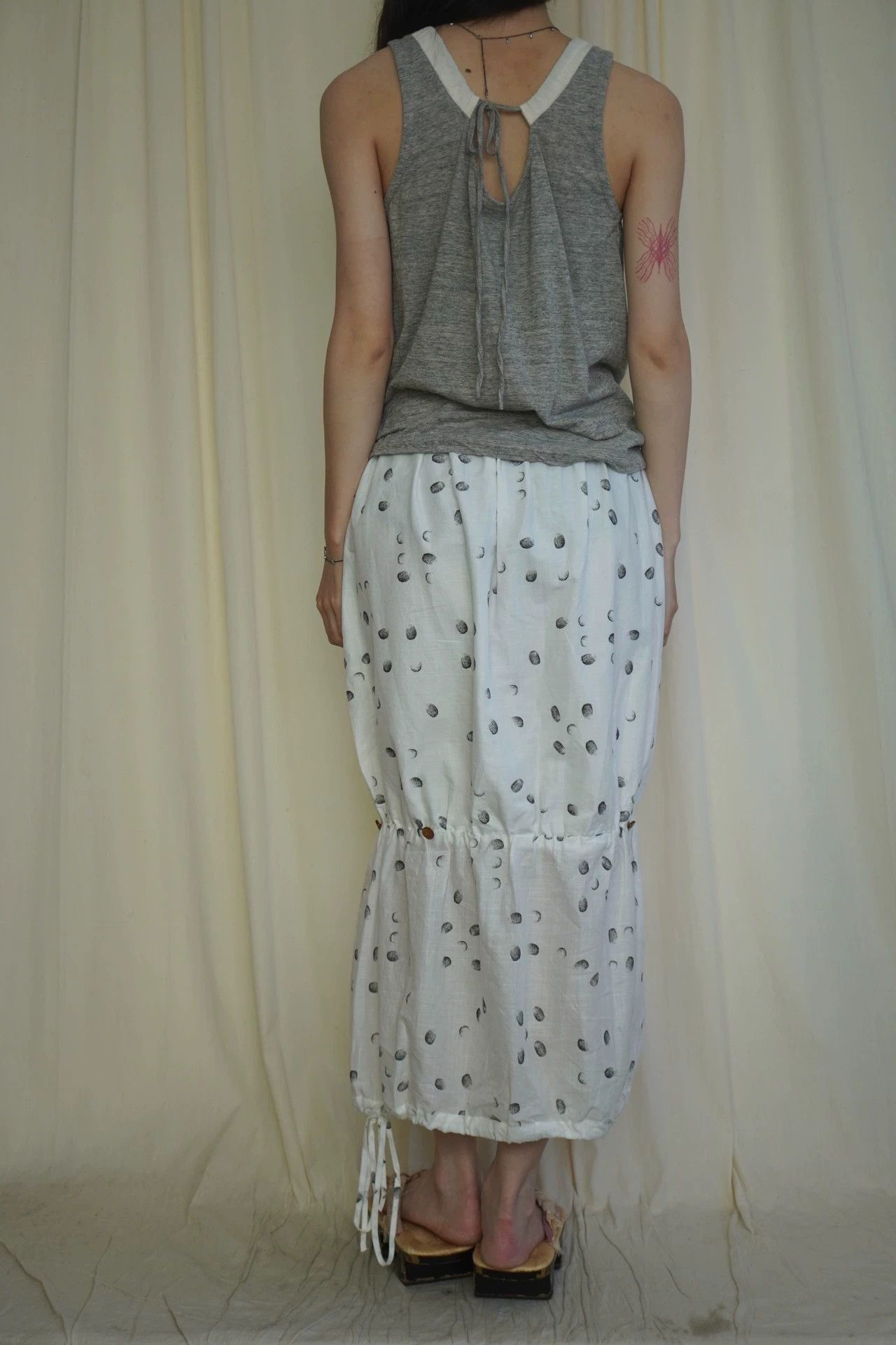 Dries Van Noten DVN 1990s Cotton-Linen Drawstring Pleated Vest Size S / US 4 / IT 40 - 4 Thumbnail
