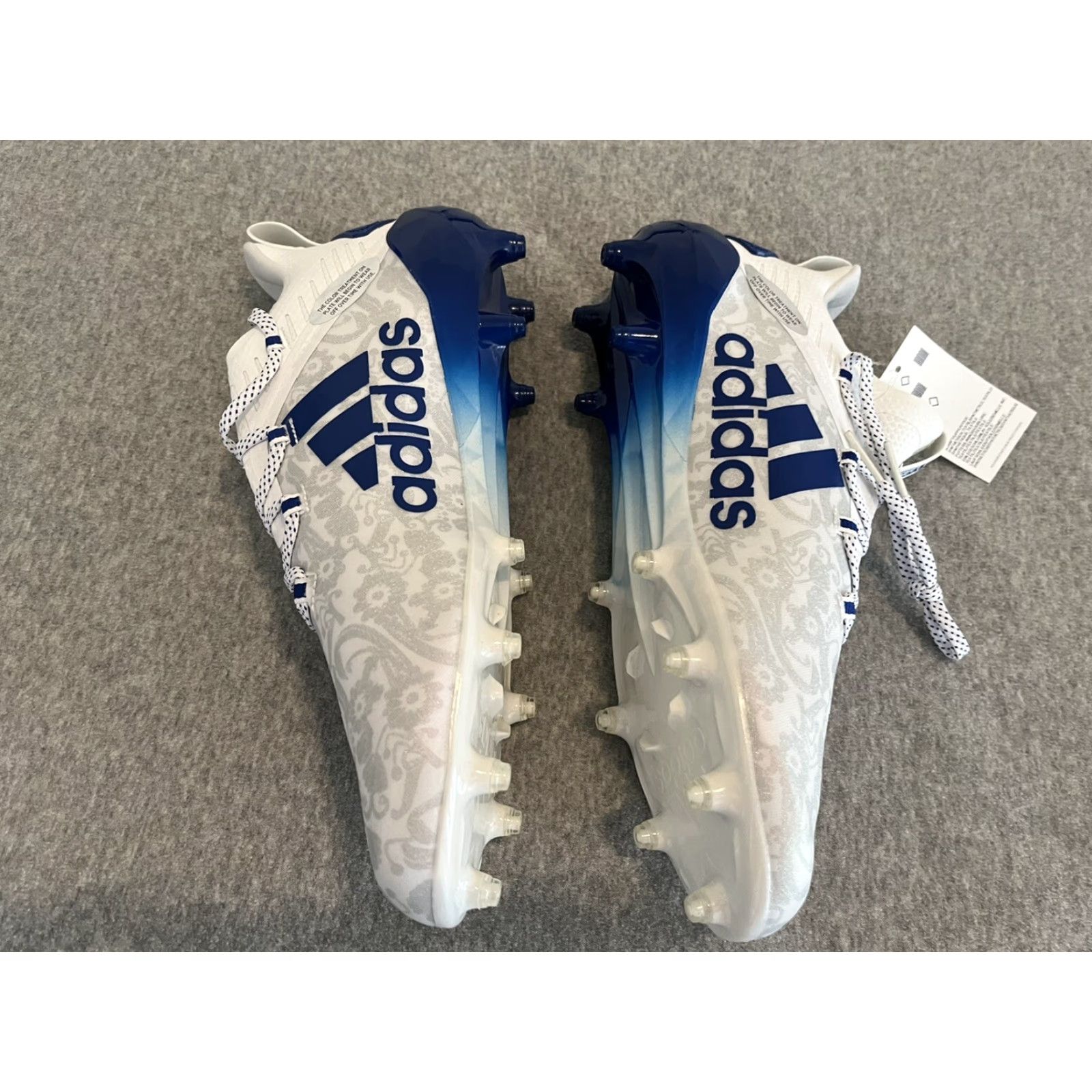 Adidas Adidas Adizero Cleat Football FU6707 Floral White Blue Size 12 Mens US 12 Multicolor Pattern Floral Size US 12 / EU 45 - 2 Thumbnail