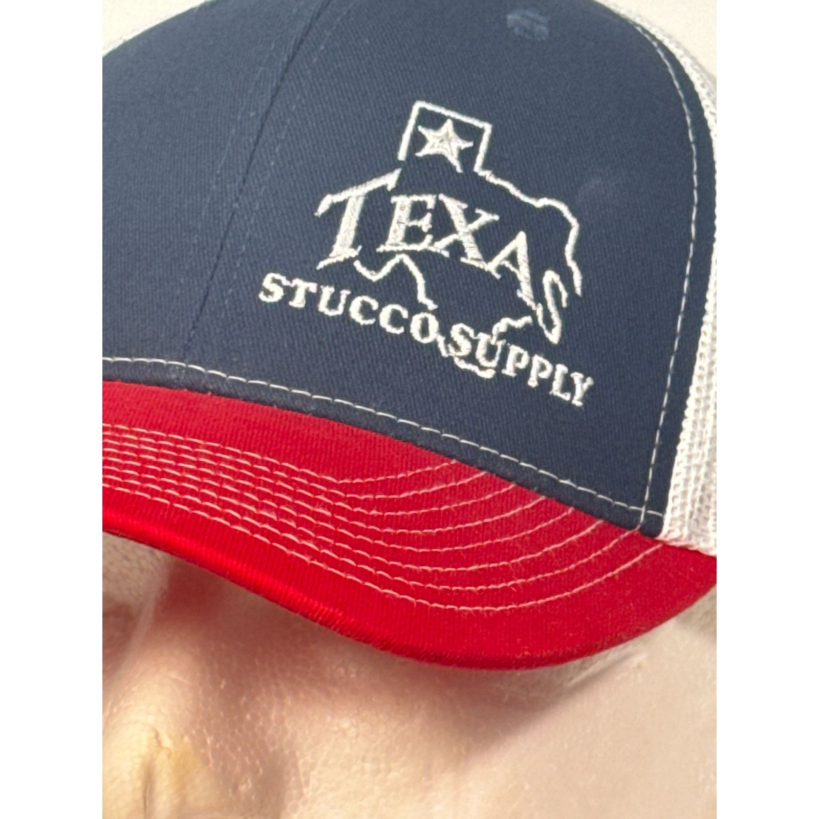 Other Texas Stucco Supply Mesh Trucker Hat - Navy/Red Size ONE SIZE - 3 Thumbnail