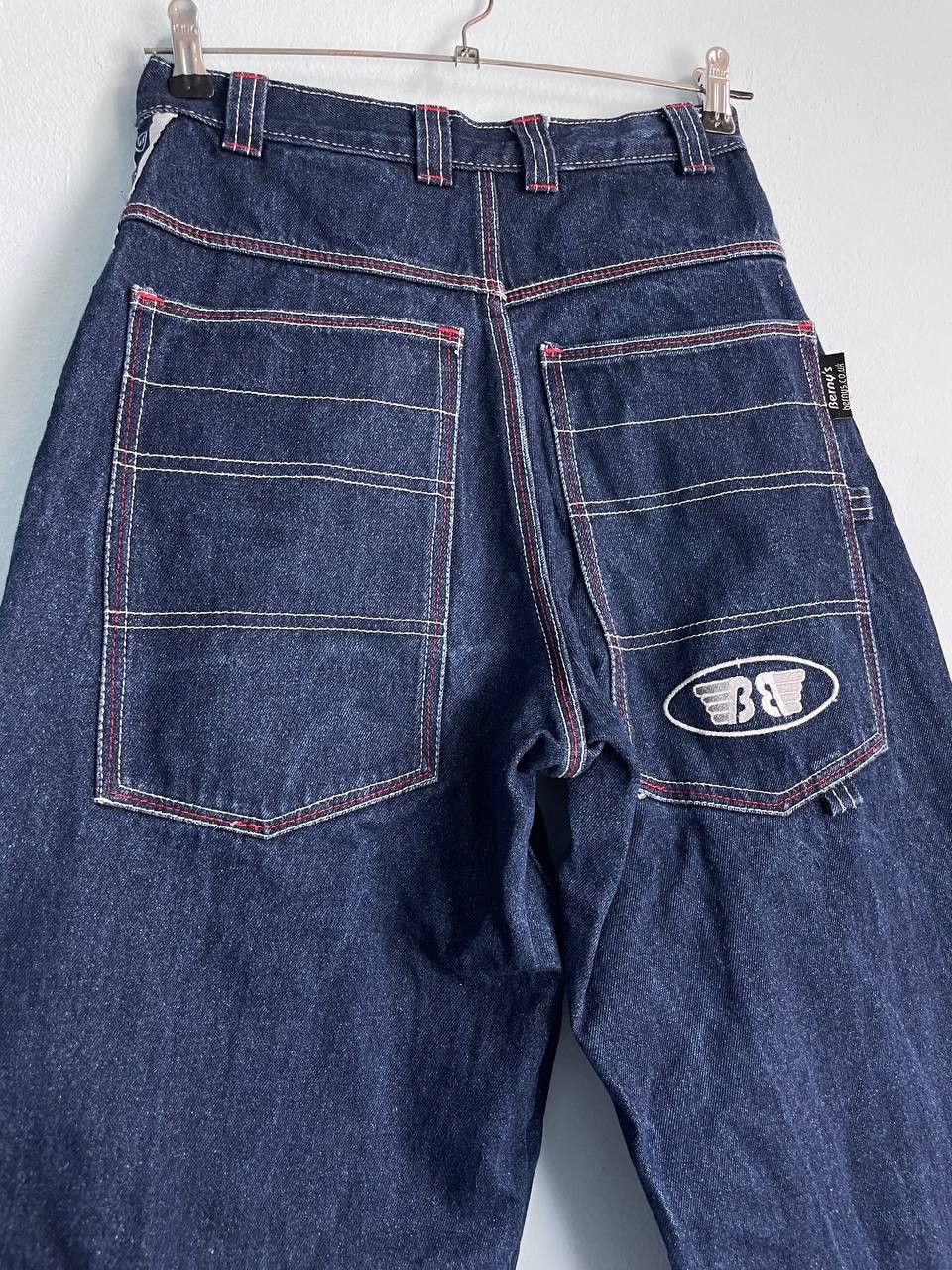 Jean × Vintage VINTAGE Y2K BAGGY BERNY FLYING B SKATER JEANS JNCO STYLE Size US 28 / EU 44 - 2 Thumbnail