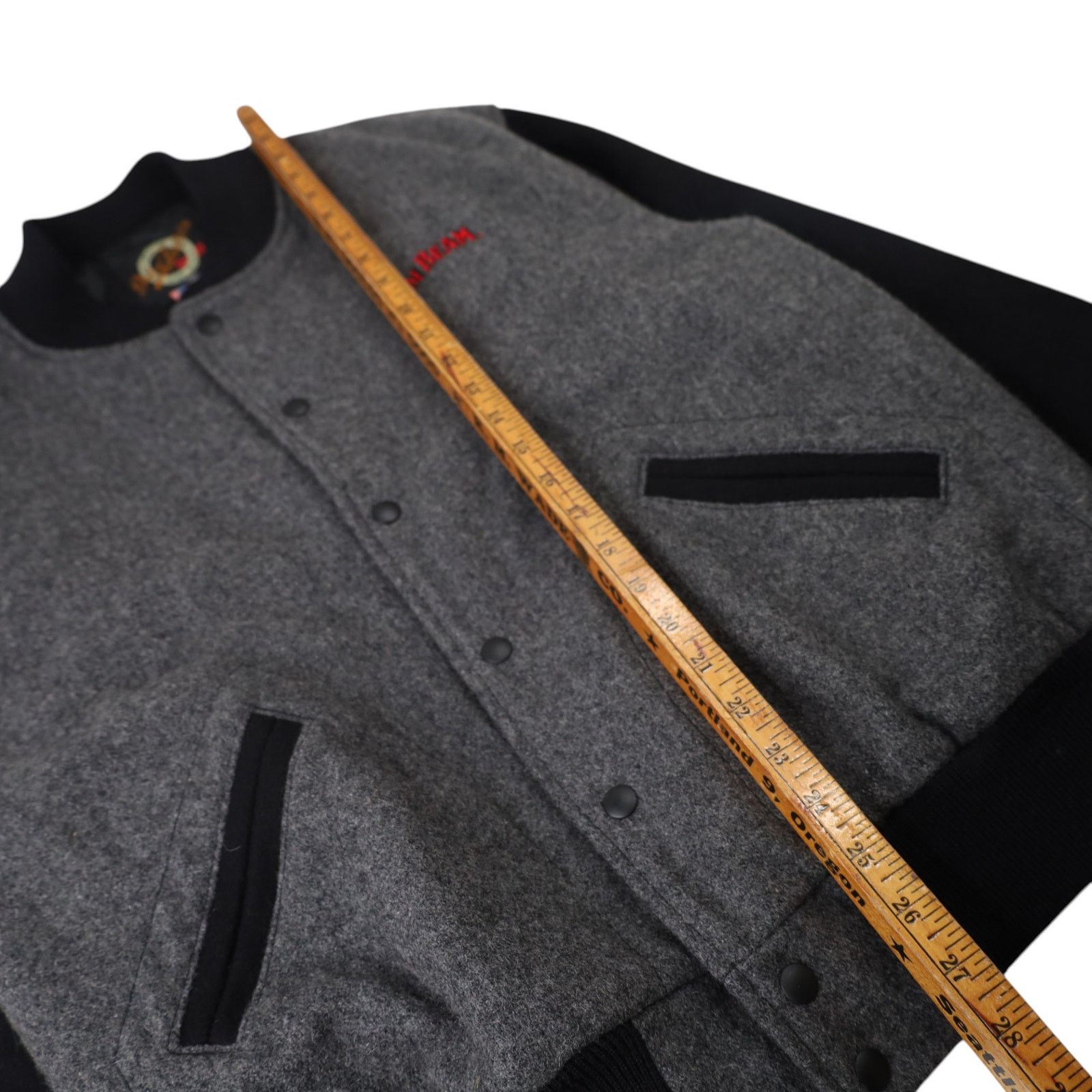 Vintage Dehen 1920 Jim Beam Wool Varsity Jacket