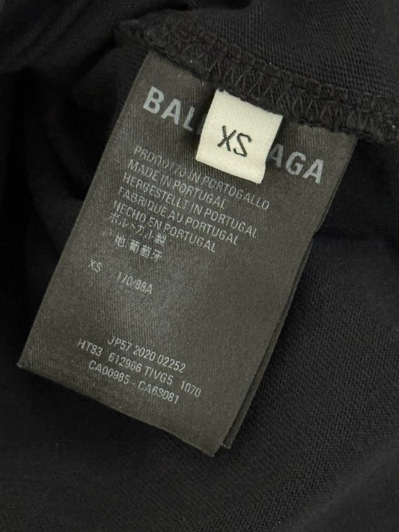 Balenciaga Balenciaga Short sleeve T-shirt monogrammed logo black Size US XS / EU 42 / 0 - 4 Thumbnail