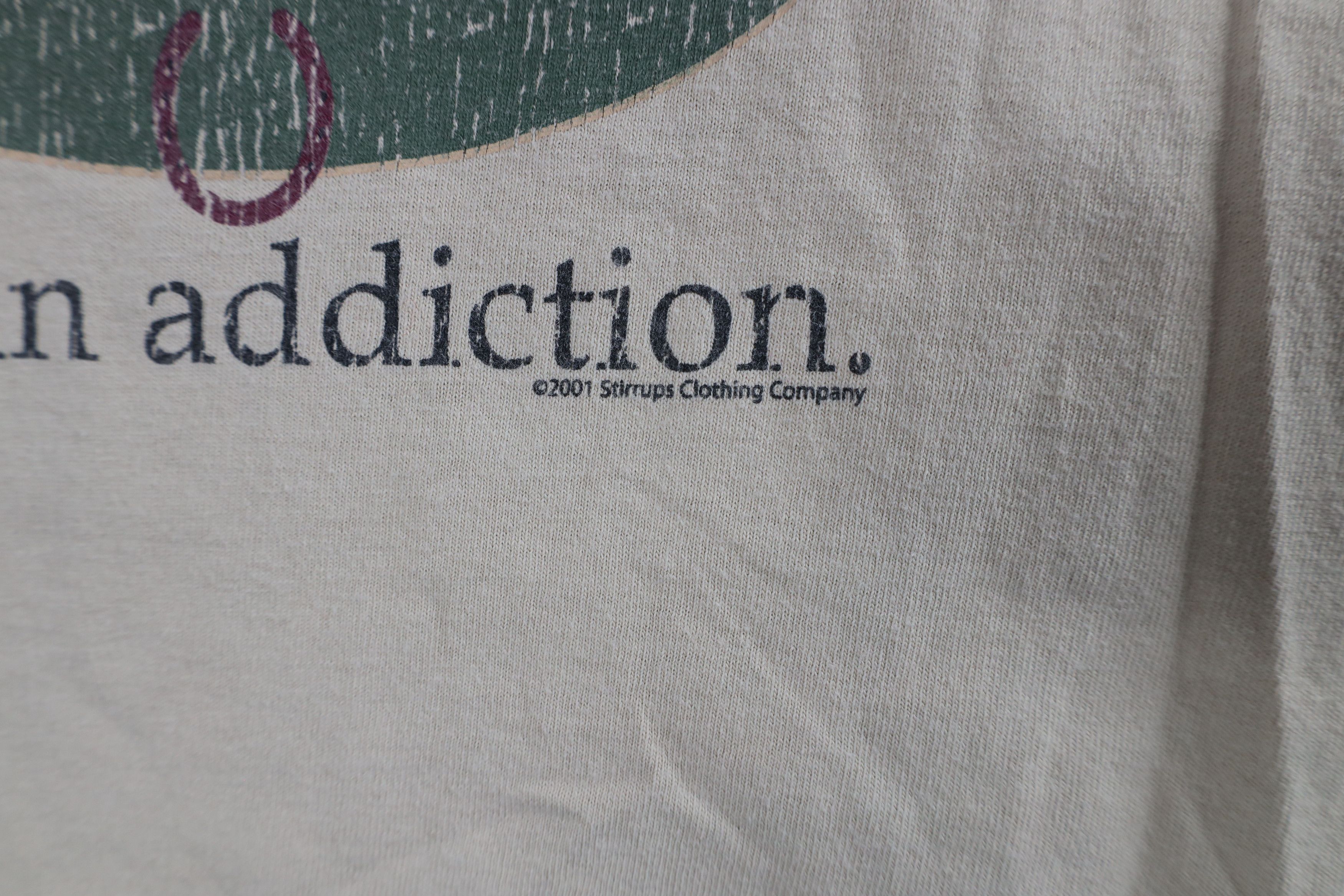 Vintage Vintage Y2K 2001 Horse Riding Addiction T-Shirt Beige Size M / US 6-8 / IT 42-44 - 5 Thumbnail