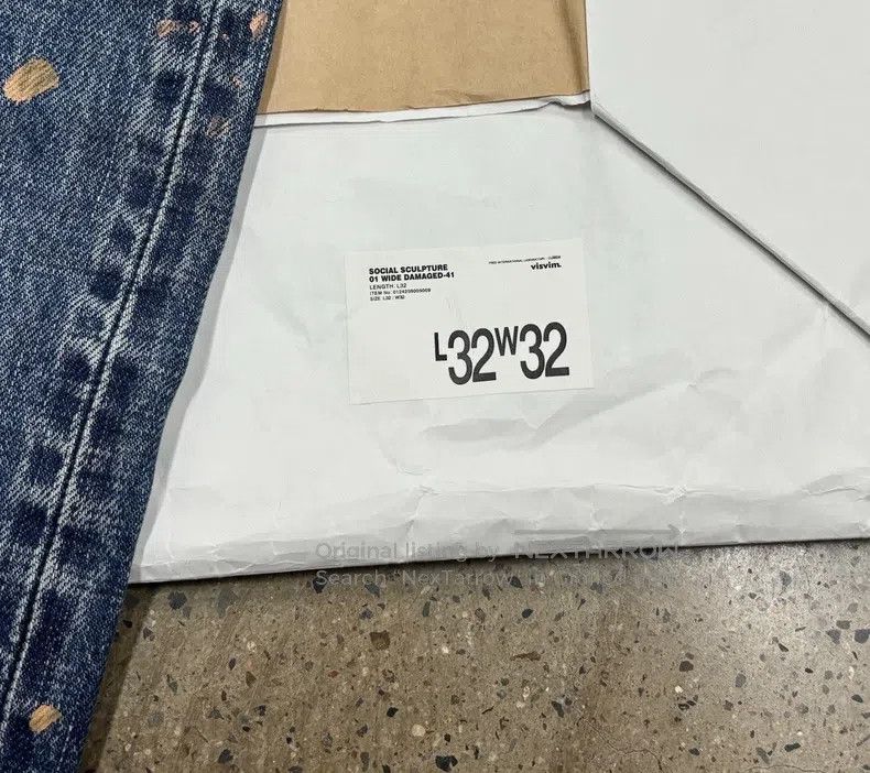 Visvim Visvim 24aw Social Sculpture 01 Wide D41 Damaged 41 Ink Sp Size US 32 / EU 48 - 9 Thumbnail