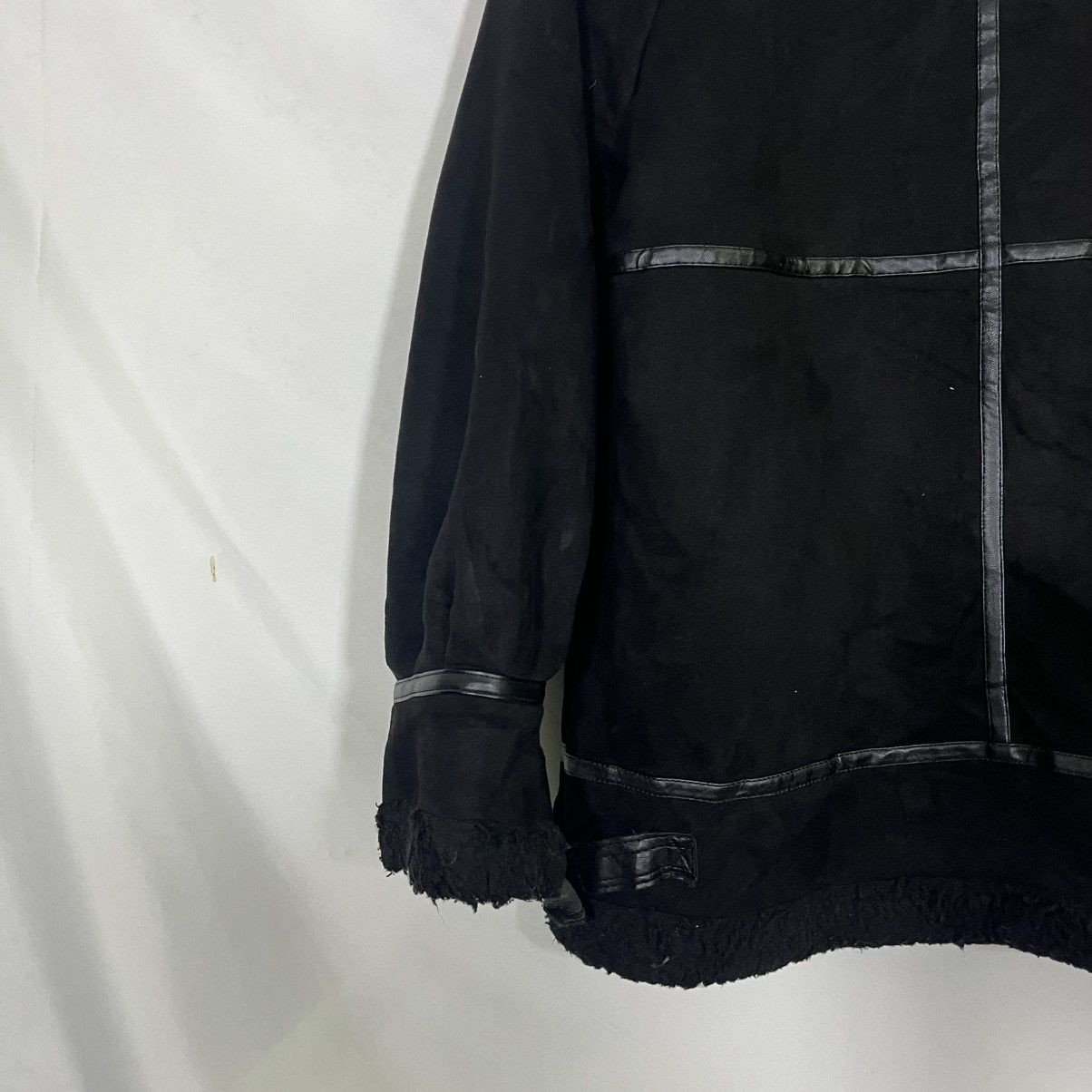 14th Addiction VINTAGE GRL LGB FUR SUEDE BUCKLE ZIPPED UP JACKET Size L / US 10 / IT 46 - 8 Thumbnail