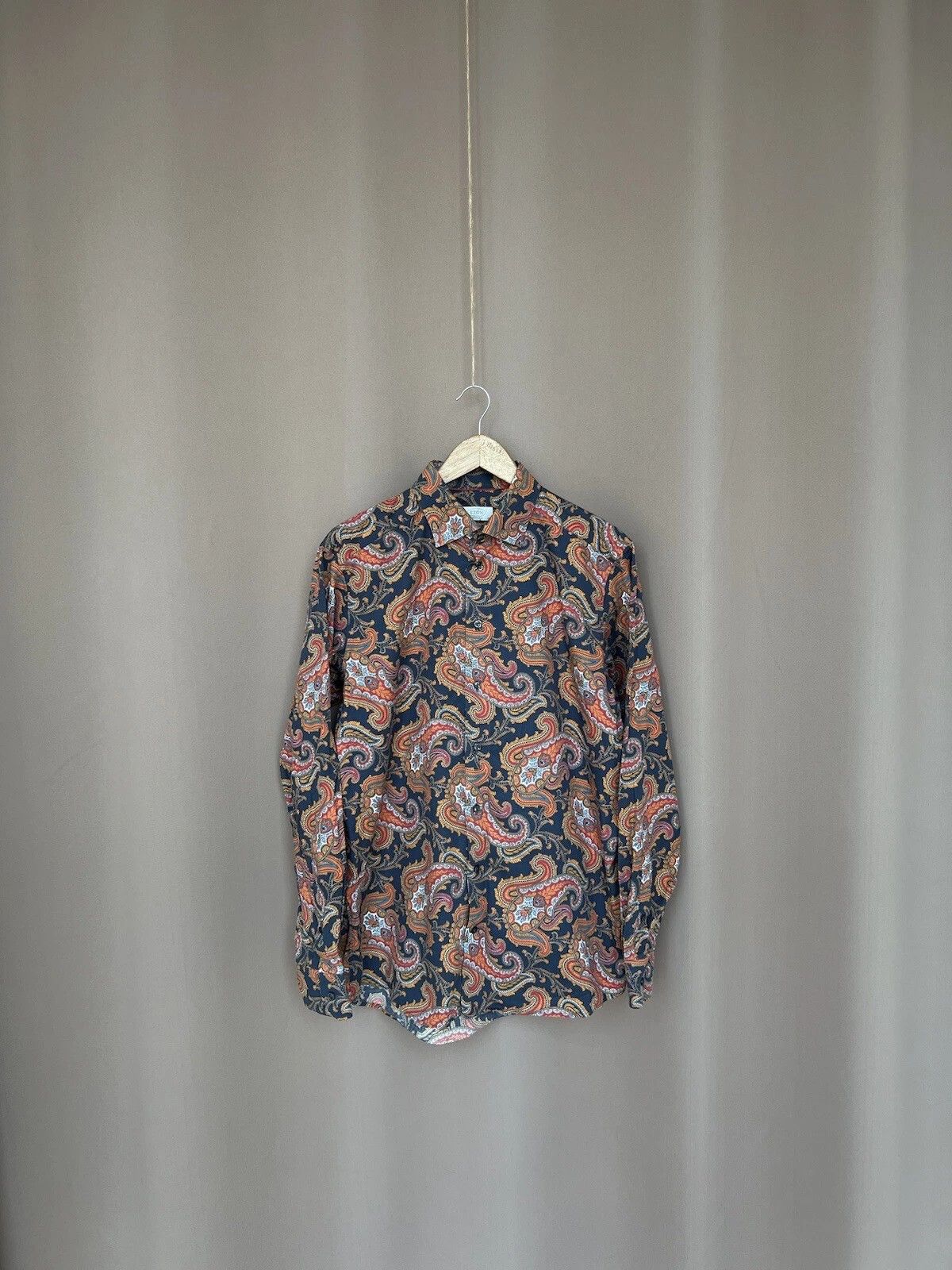 Eton Eton Printed Button Down Shirt Mens Size 42 or M/L Size US M / EU 48-50 / 2 - 1 Thumbnail