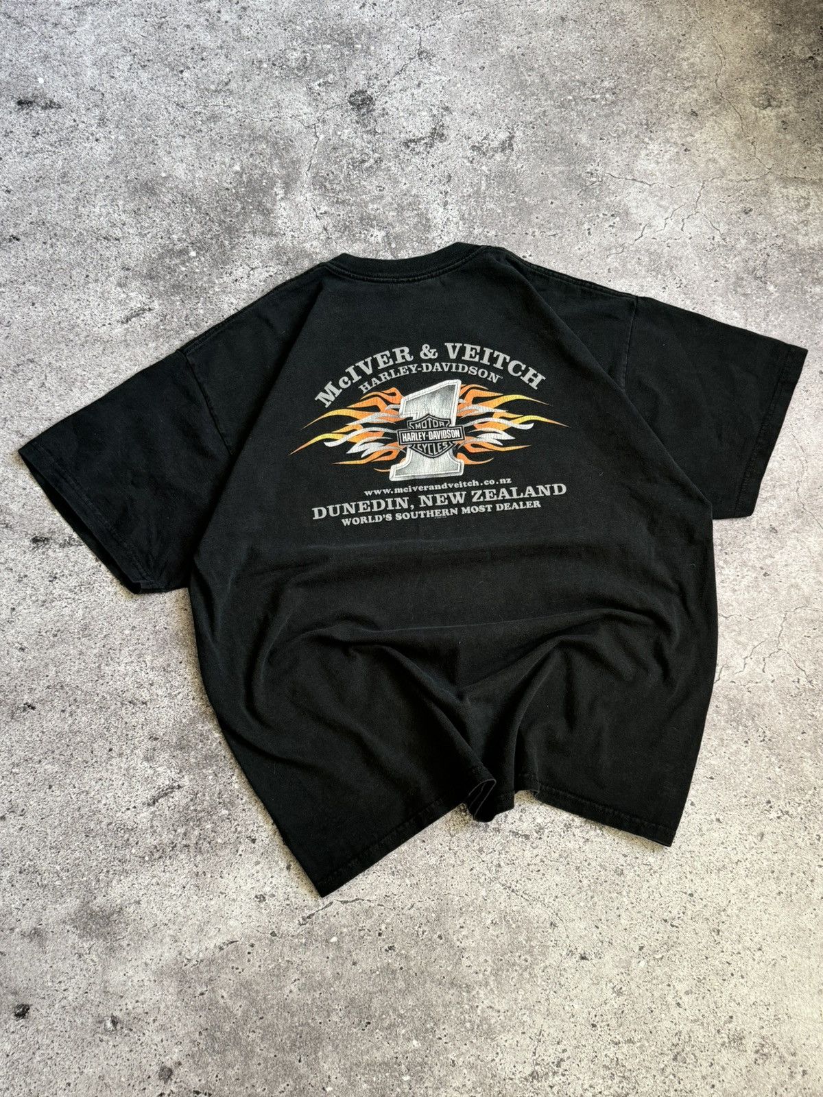 Harley Davidson × Vintage Vintage Harley Davidson 1997-2007 big logo Y2K t-shirt Size US XL / EU 56 / 4 - 7 Thumbnail