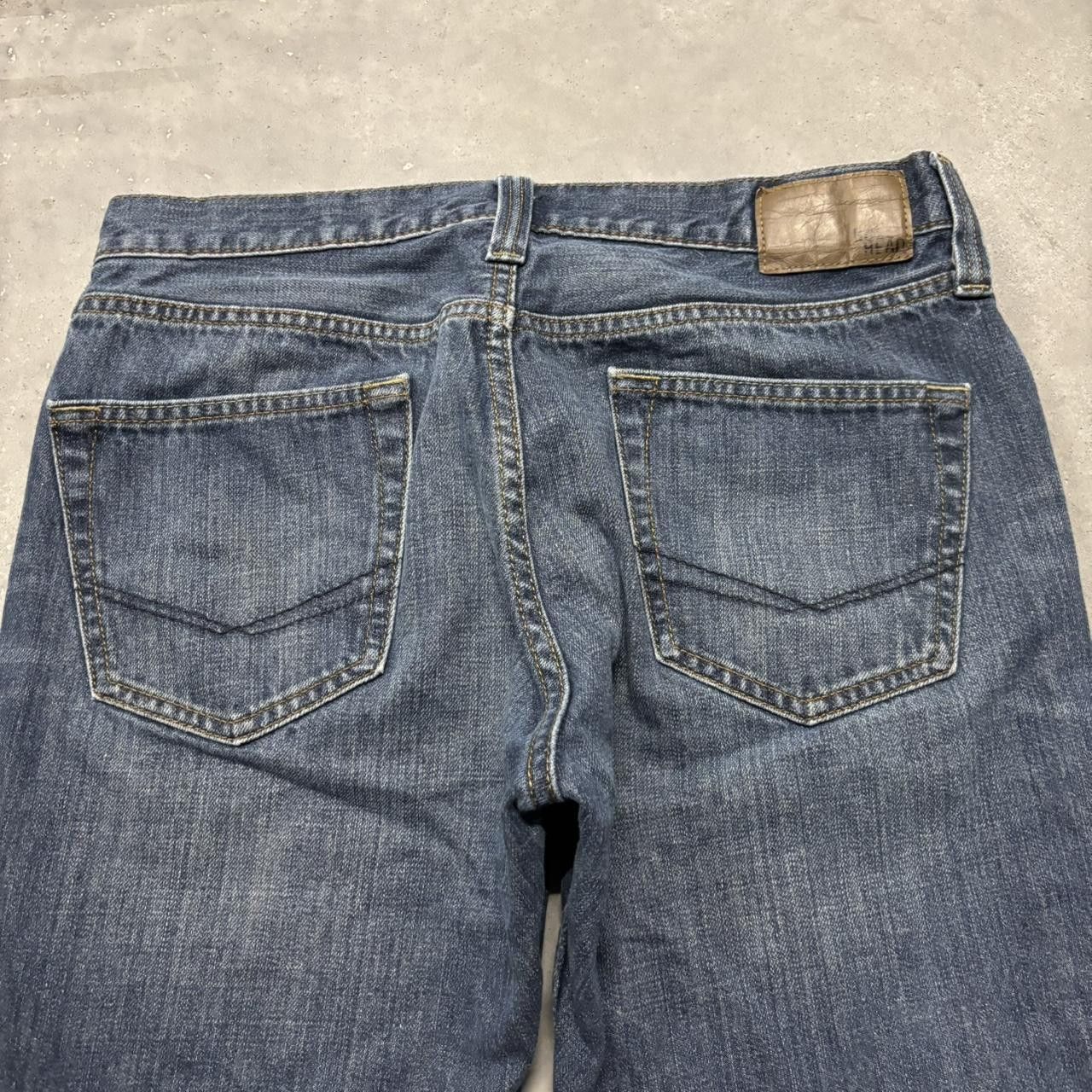 Japanese Brand × Vintage Crazy Vintage Y2K/2000s Grunge Dark Wash Bootcut Denim Jeans! Size US 31 - 7 Thumbnail