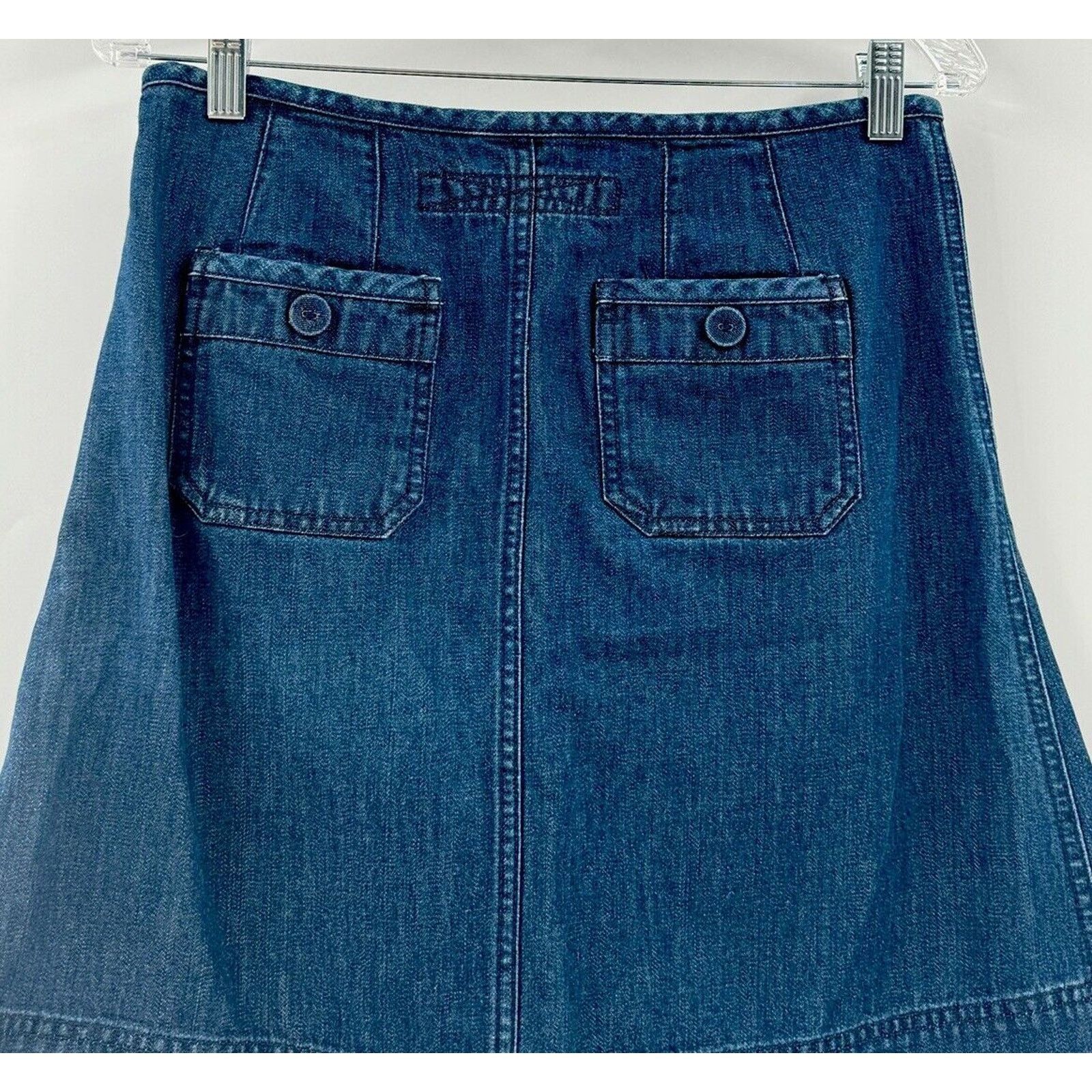 Marc Jacobs Marc Jacobs Y2K A Line Denim Skirt Blue Jean Pockets Boho Size 27" / US 4 / IT 40 - 7 Thumbnail