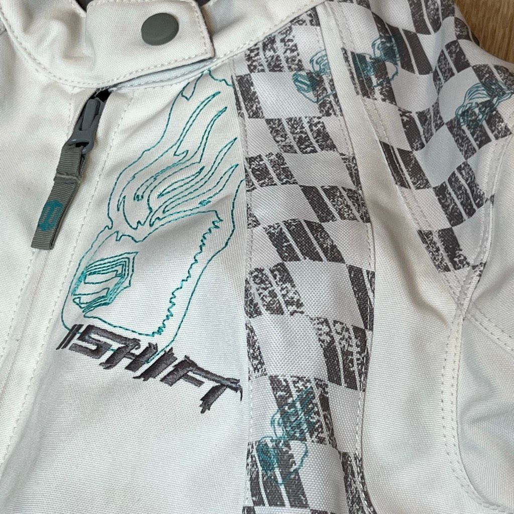 Other SHIFT Motorcross Motorcycle Jacket White & Teal Plastic Armo Size S / US 4 / IT 40 - 3 Thumbnail