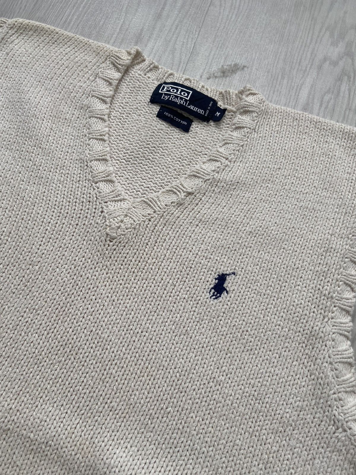 Polo Ralph Lauren Vintage Polo Ralph Lauren Small Pony Knitted Vest Size US M / EU 48-50 / 2 - 2 Thumbnail