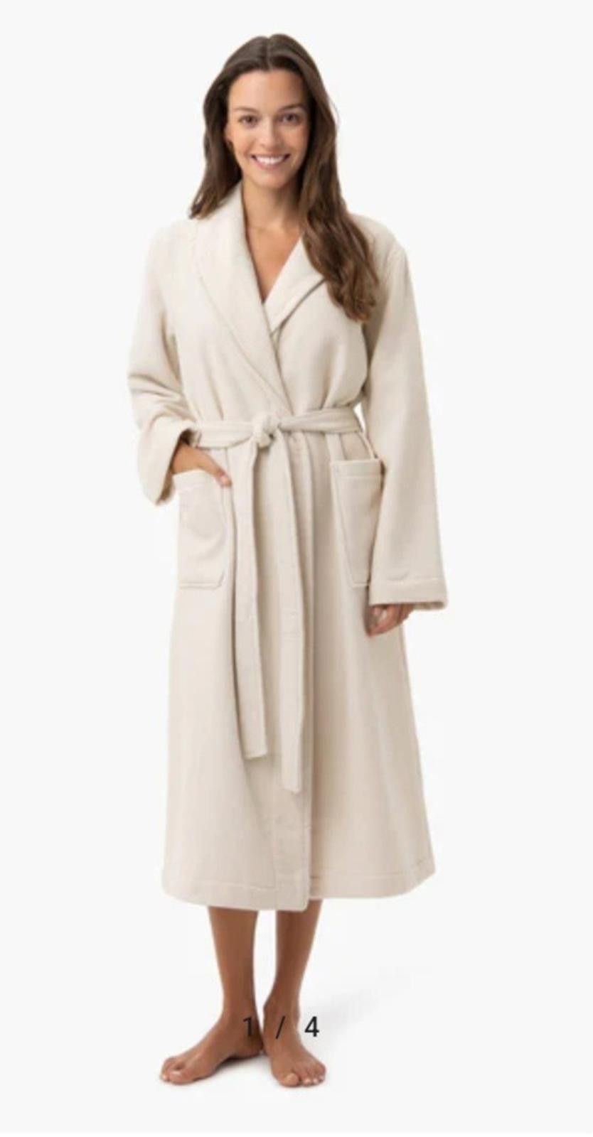 Designer Under The Canopy Organic Cotton Waffle Robe One Size Spa Size ONE SIZE - 1 Thumbnail