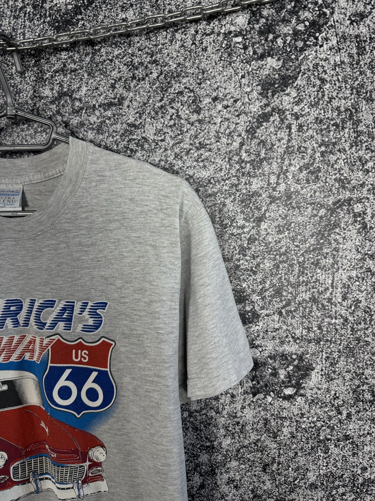 Vintage America's Higway Route US 66 Car T-Shirt Vintage Size M Size US M / EU 48-50 / 2 - 2 Thumbnail