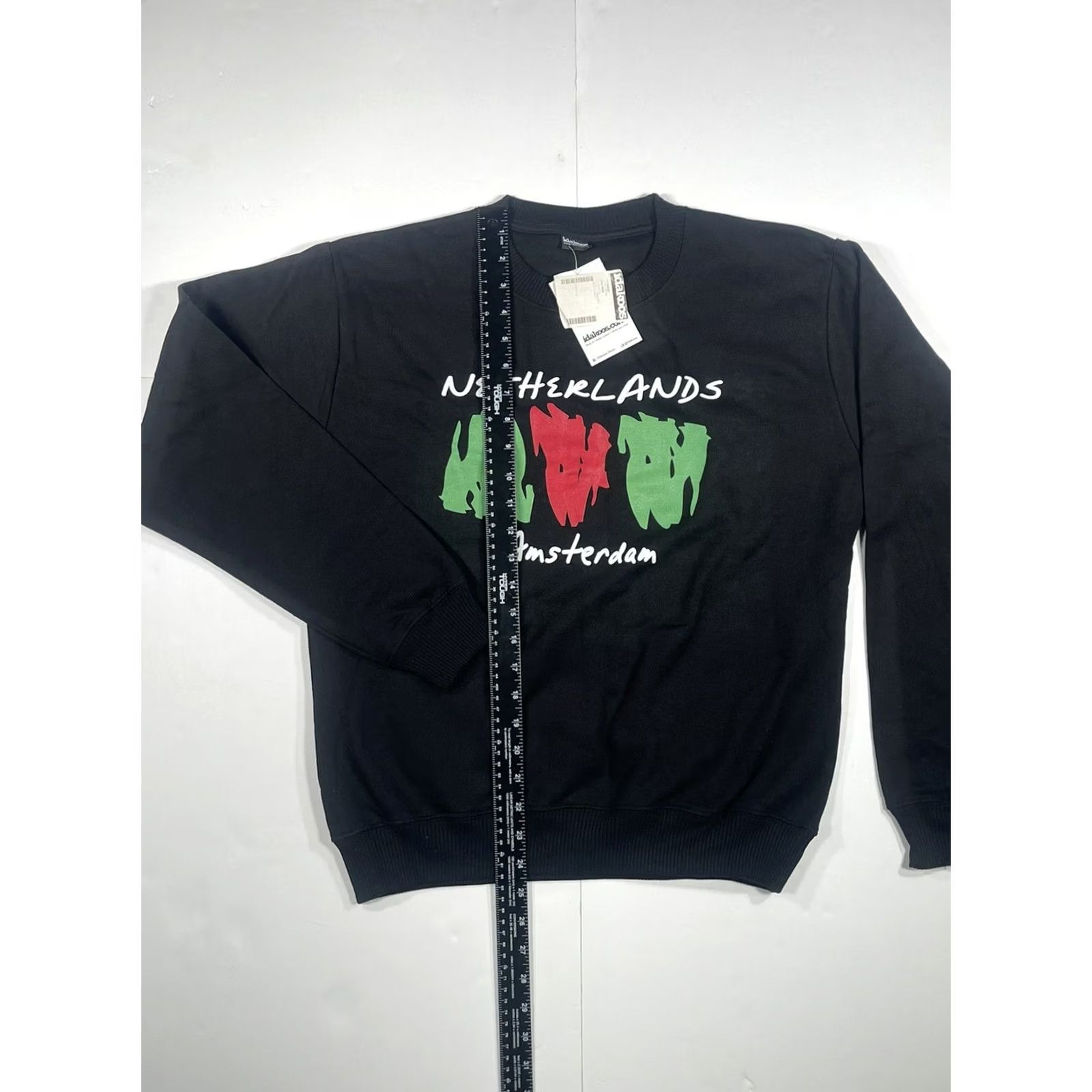 Vintage Idakoss Netherlands Amsterdam Mens Crew Neck Sweatshirt Large Black Size L Size US L / EU 52-54 / 3 - 3 Thumbnail