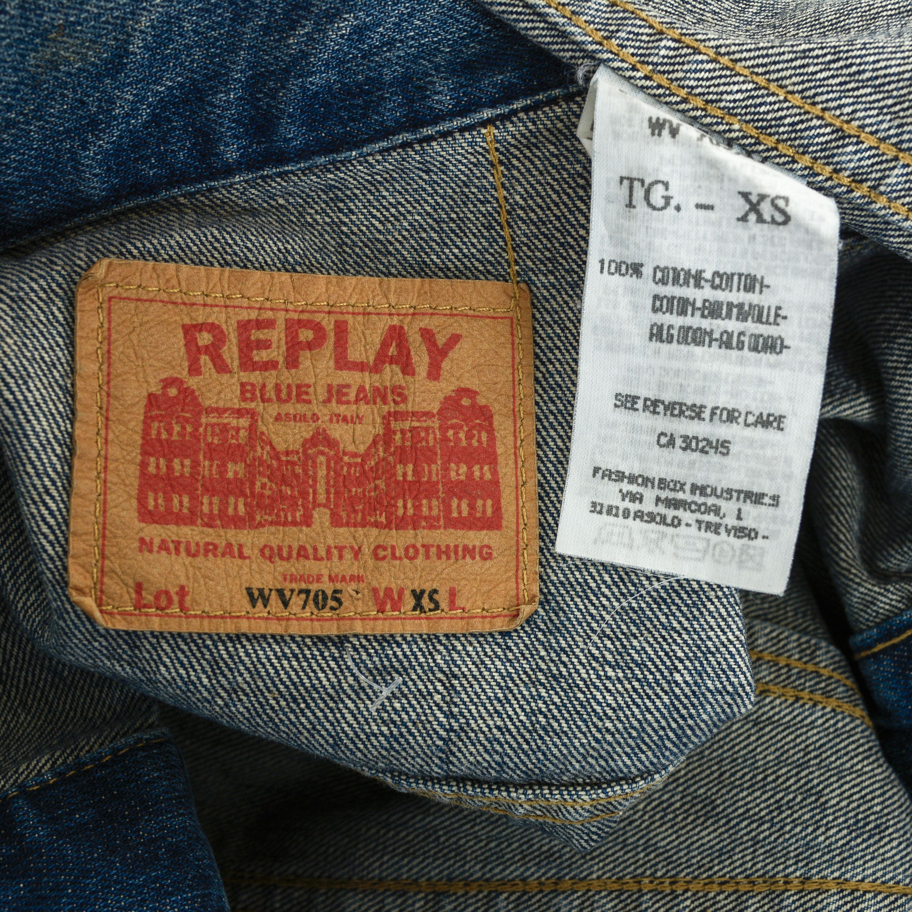 Replay WV705 Denim Jacket Jean Blazer Button Up Coat Long Sleeve Size XS / US 0-2 / IT 36-38 - 6 Thumbnail