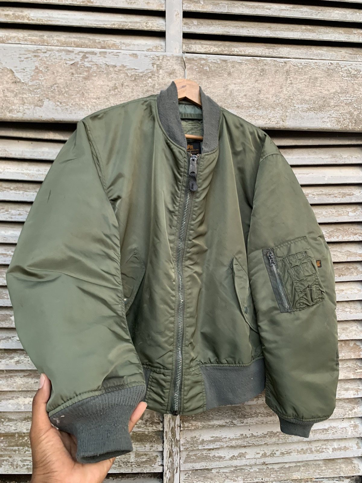 Alpha Industries VINTAGE ALPHA INDUSTRIES MA1 MAN INTERMEDIATE BOMBER JACKET Size US L / EU 52-54 / 3 - 6 Thumbnail