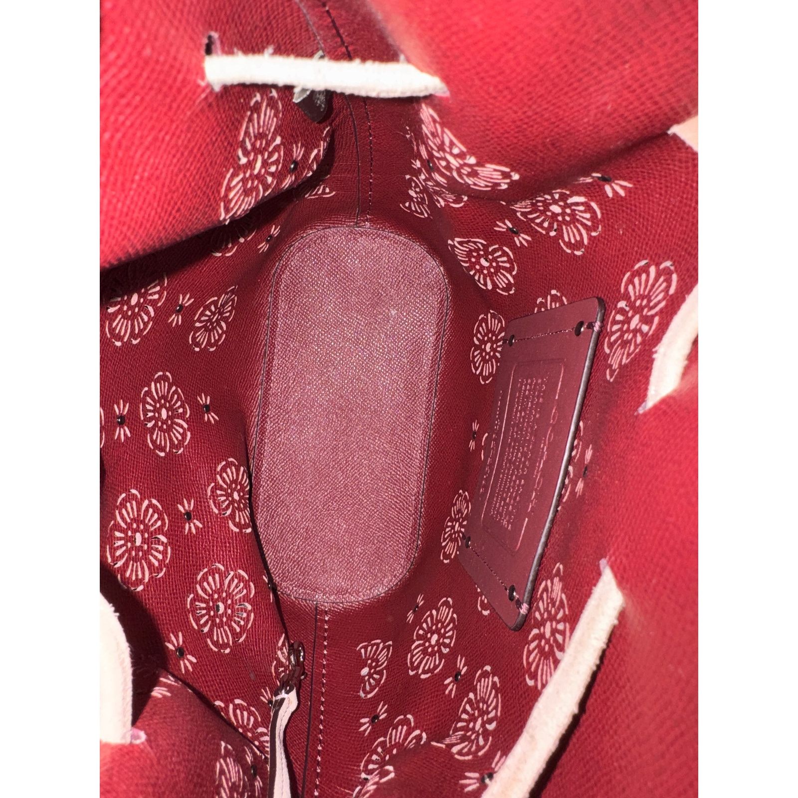 Coach Y2K Tea Rose Coach Suede Bucket Mini Bag Blush Size ONE SIZE - 8 Thumbnail