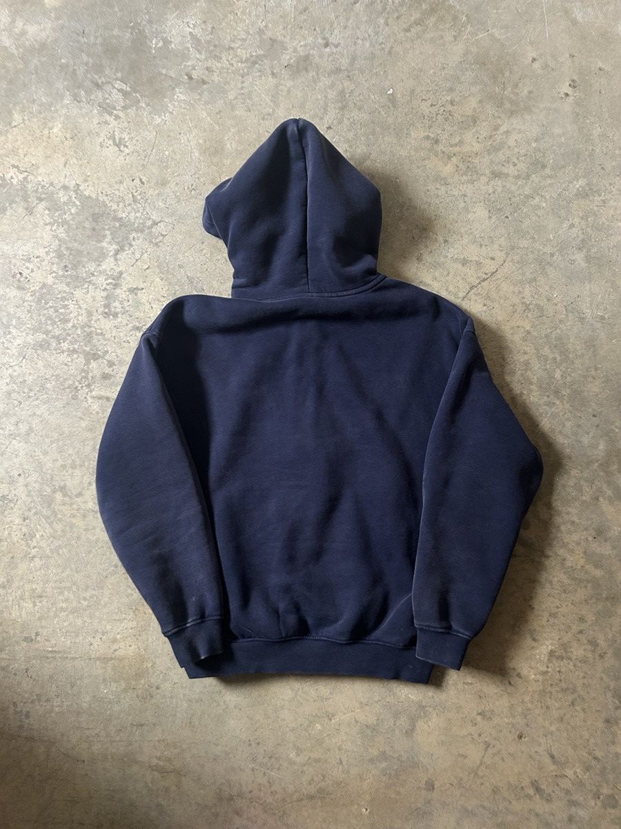 Vintage Vintage Navy Heavyweight Zip Up Hoodie — Blank Essentials Size US S / EU 44-46 / 1 - 5 Thumbnail