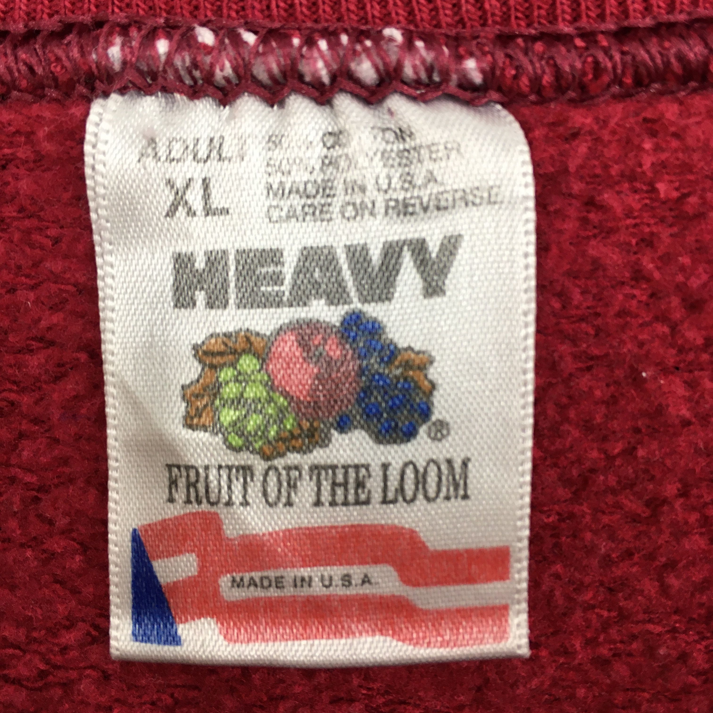 Fruit Of The Loom Vintage Frankenmuth Michigan Red Sweatshirt XLarge Size US XL / EU 56 / 4 - 3 Thumbnail