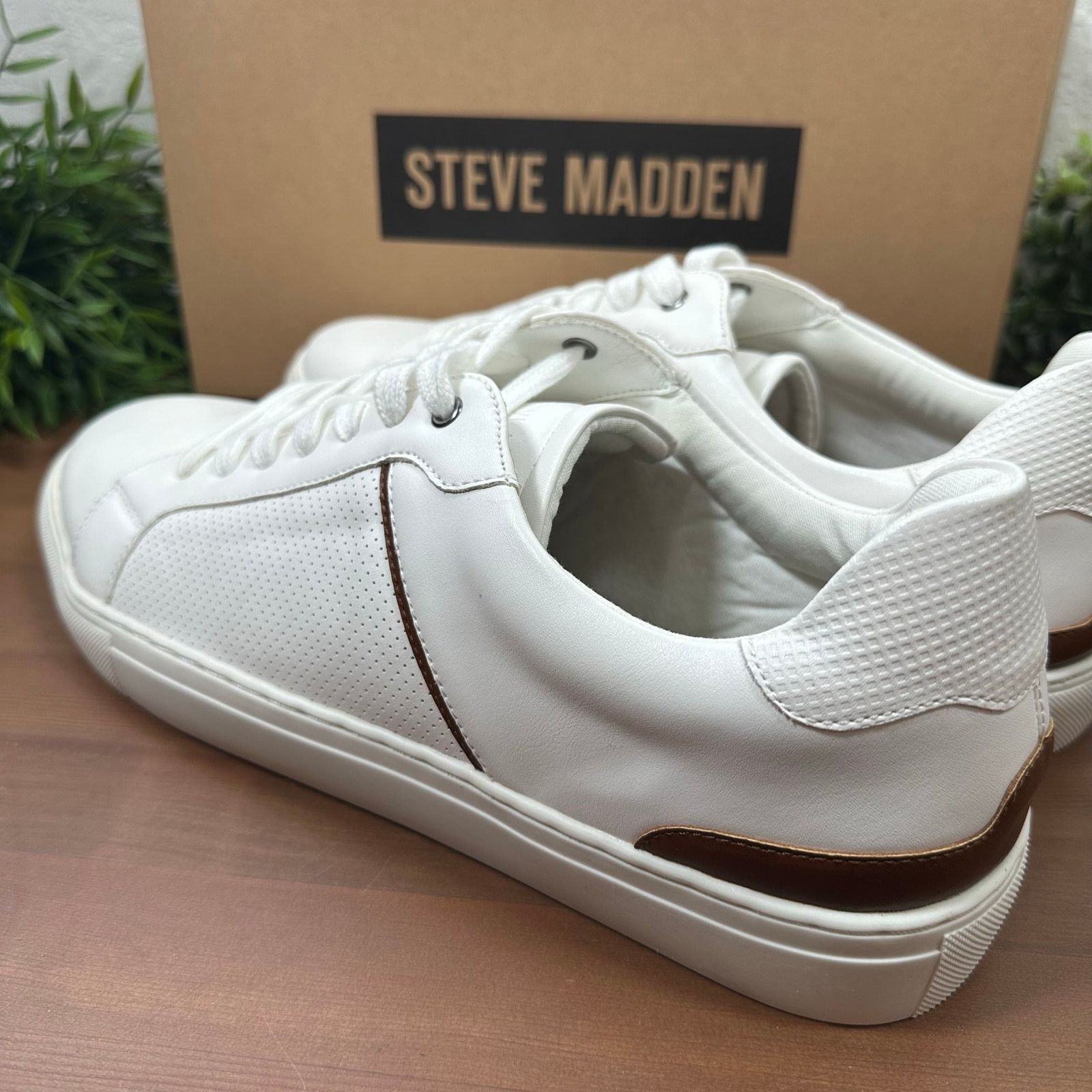 Steve Madden Steve Madden Men’s P-Coopr White Sneakers Size 13 Size US 13 / EU 46 - 6 Thumbnail