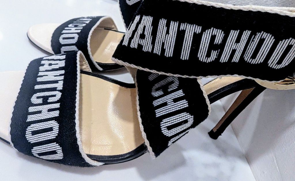 Jimmy Choo Jimmy Choo Sandals Size 8.5 Black and White Size US 8.5 / IT 38.5 - 9 Thumbnail