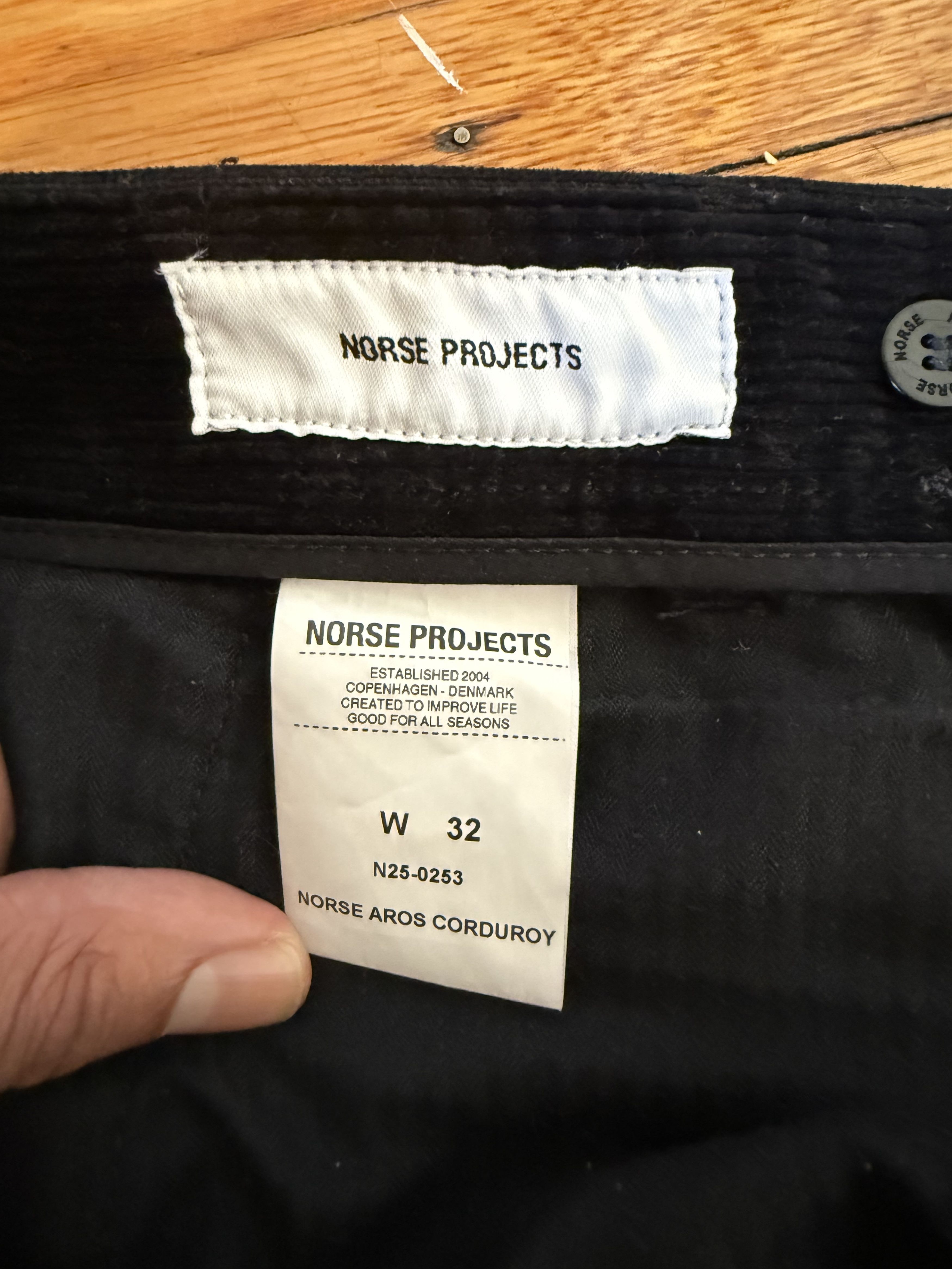 Norse Projects Norse Projects Aros Corduroy Pants in Black Size US 32 / EU 48 - 6 Thumbnail