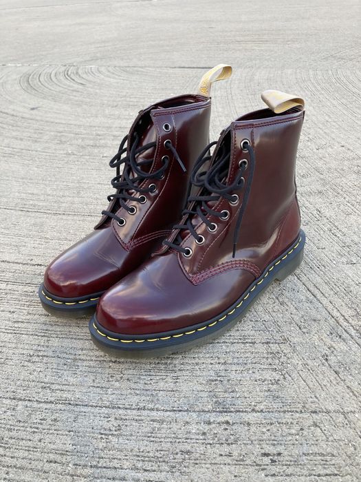 Dr. Martens Cherry Dr. Martens 23756 Leather Boot Red Dr Marten