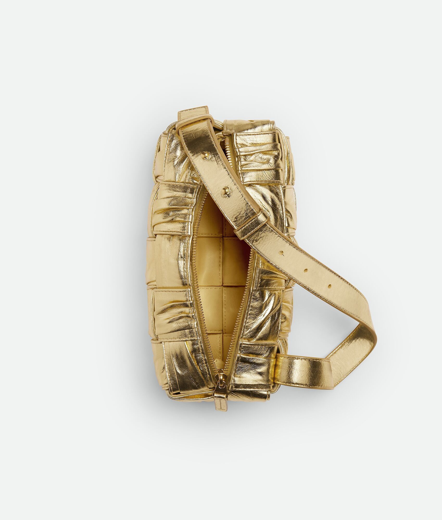Bottega Veneta o1n1vont0625 Size: OS / Small Brick Cassette Bag in Gold Size ONE SIZE - 3 Thumbnail